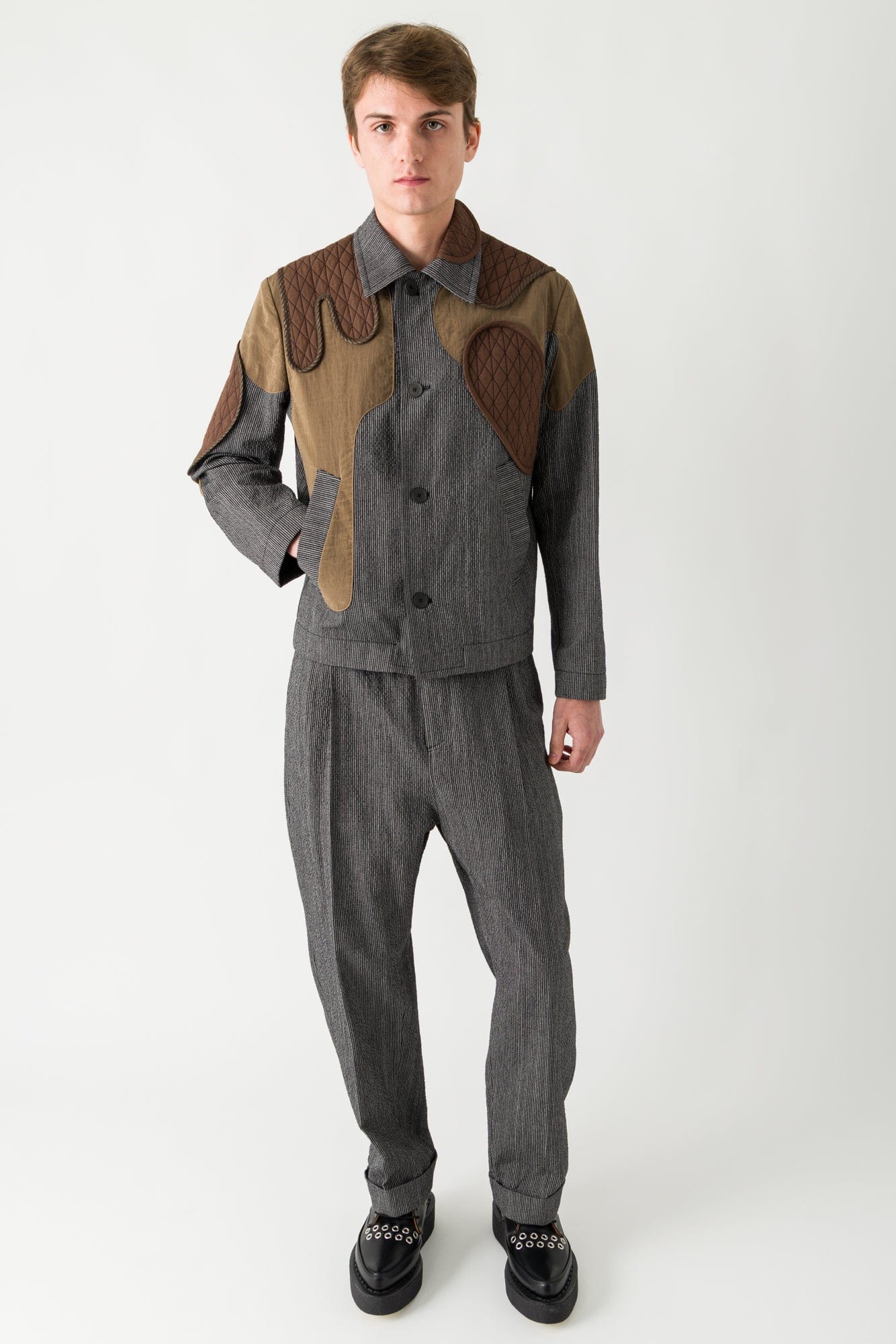 Craig Green Utility Patch Jacket in Black and White SS25 - Image 4