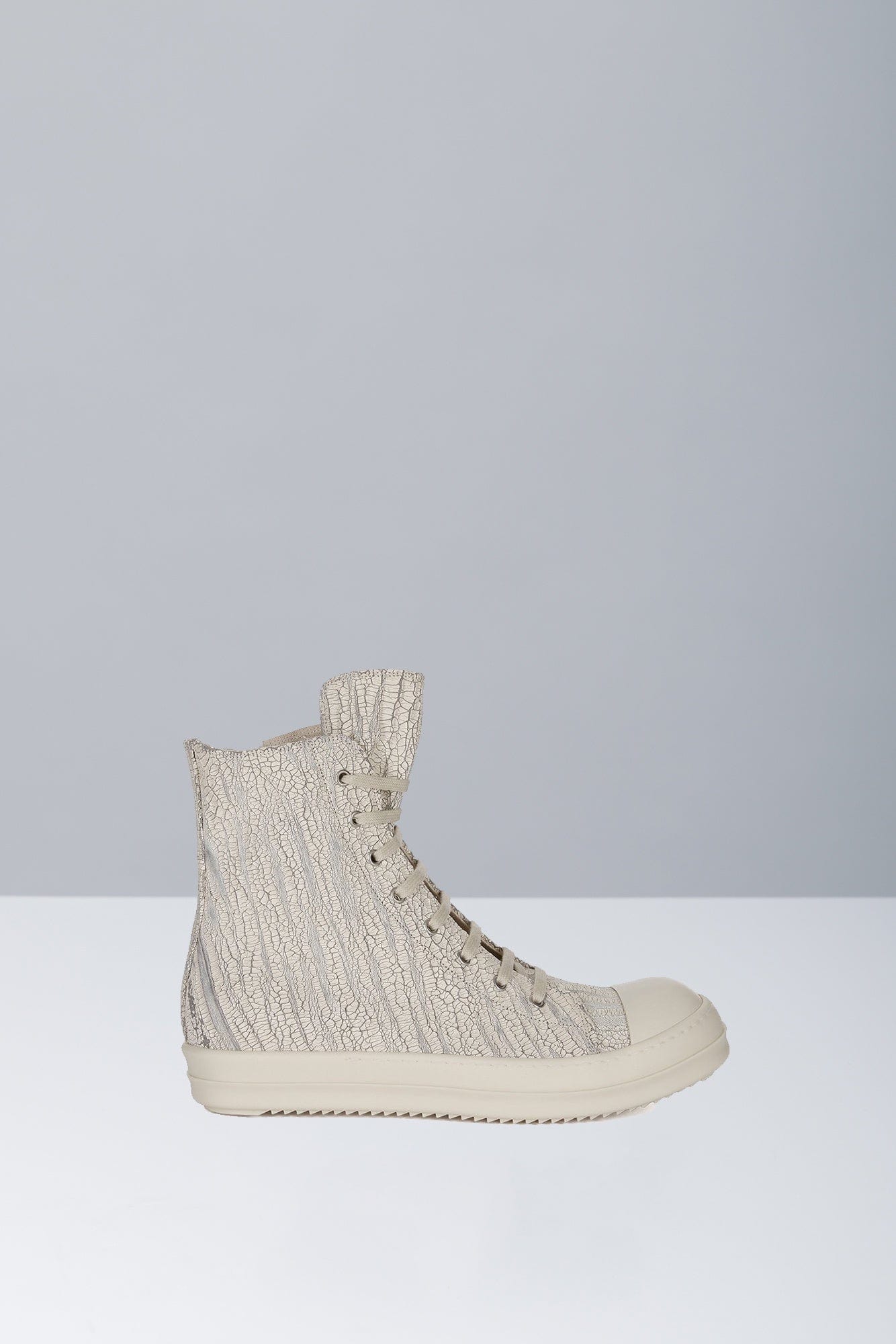 Rick Owens DRKSHDW Denim Sneaks in Milk SS25