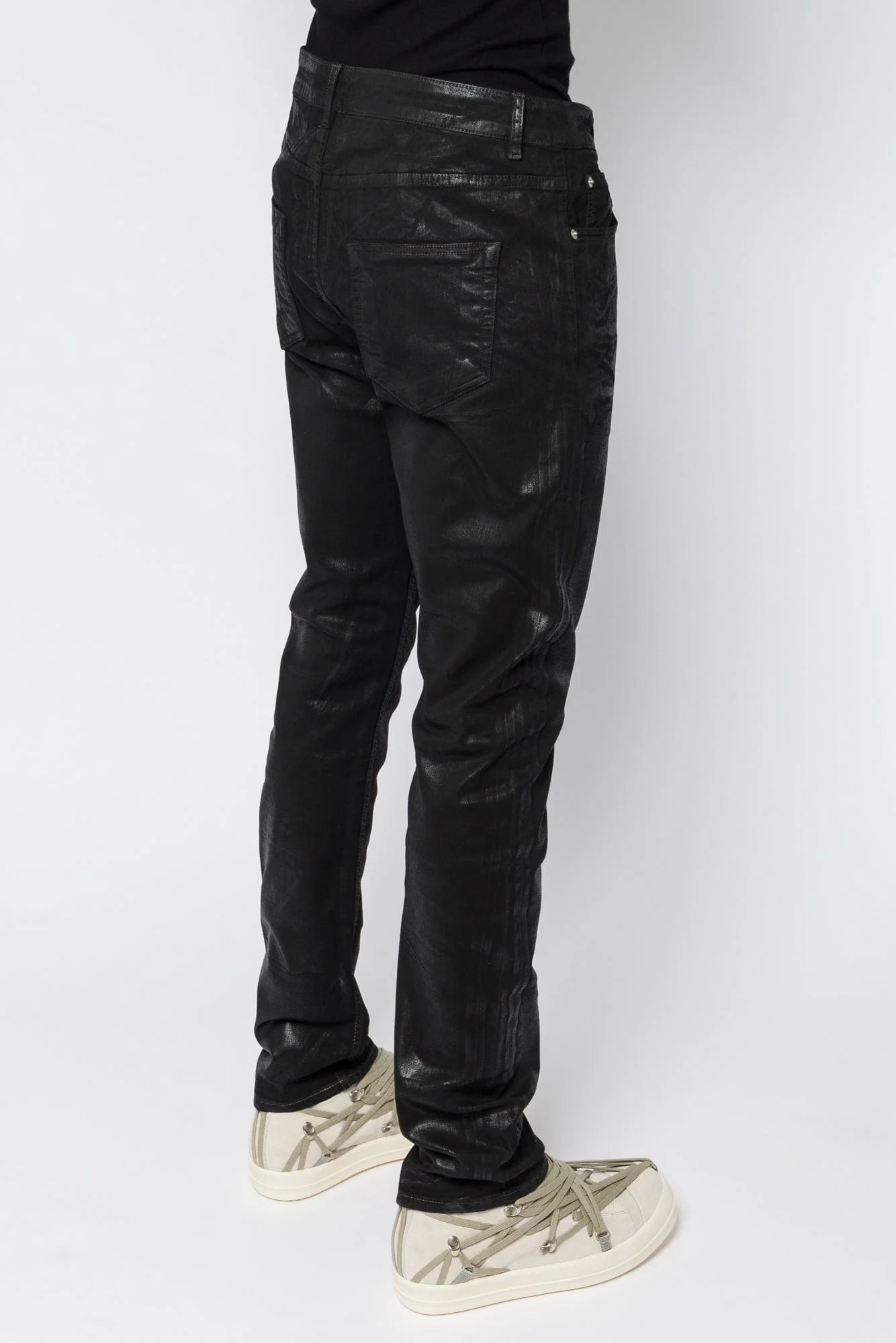 Rick Owens DRKSHDW Detroit Cut in Black Denim SS25 - Image 3