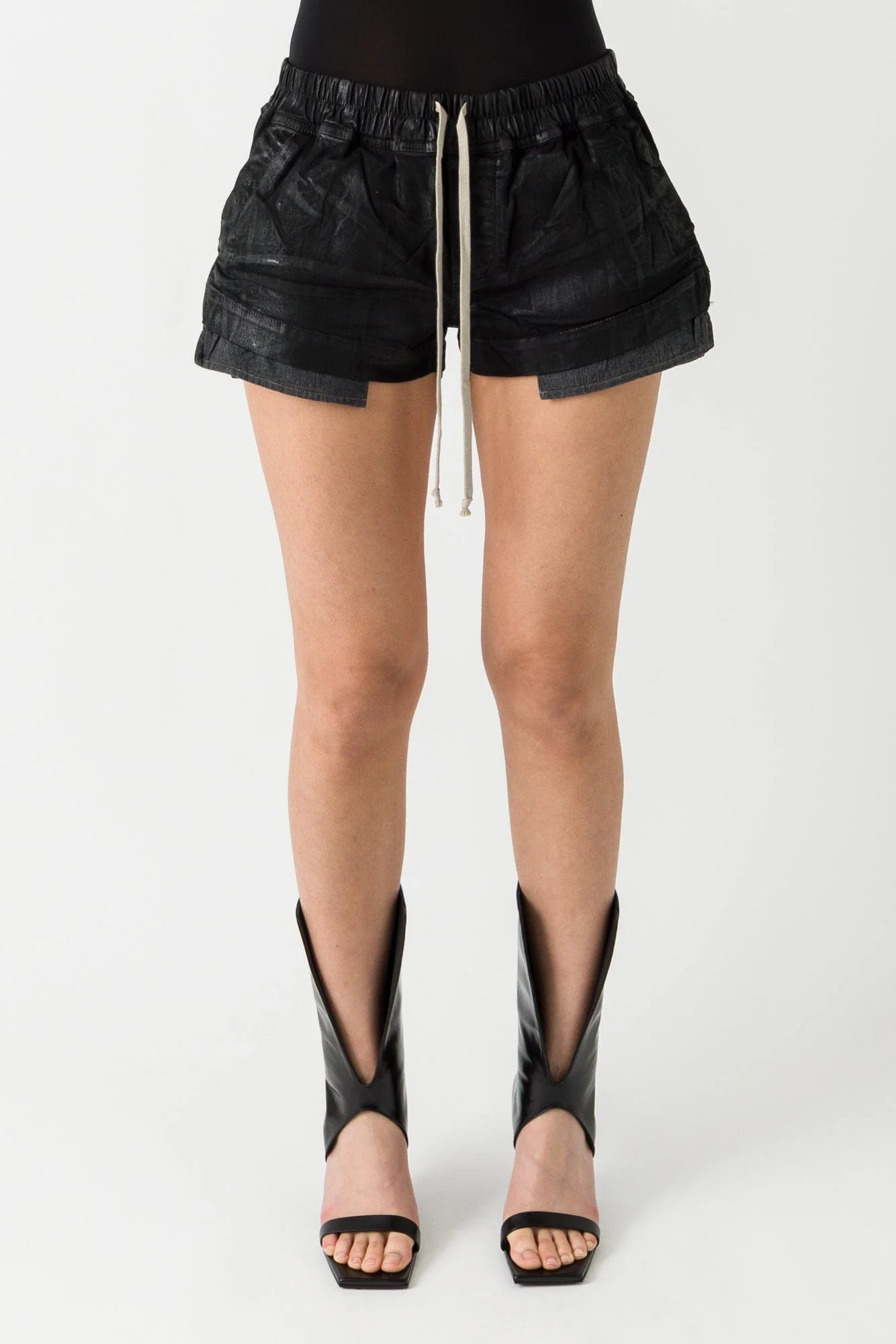 Rick Owens DRKSHDW Fog Boxers in Black Denim SS25