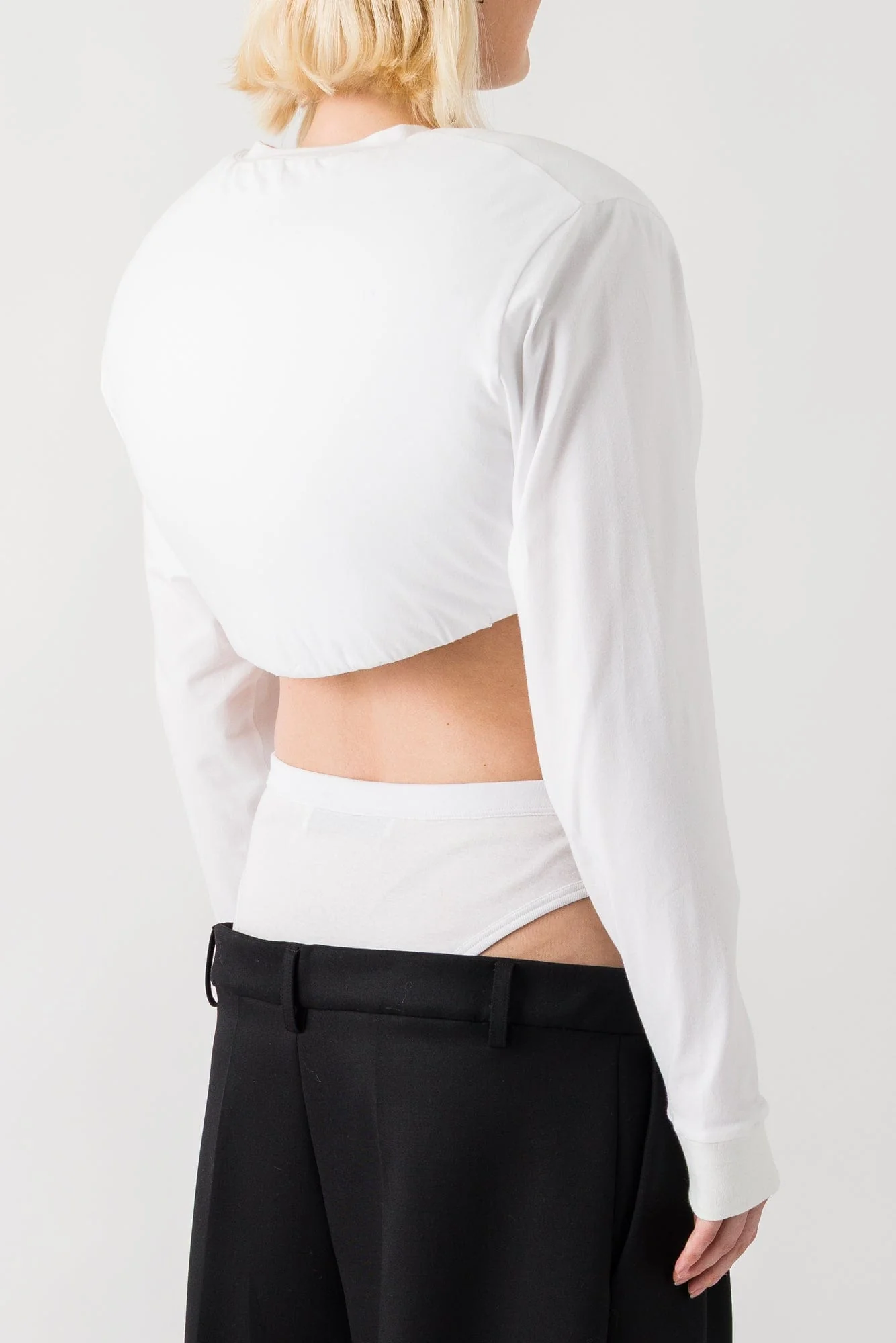 Duran Lantink Jersey Padded Crop Top - Image 3