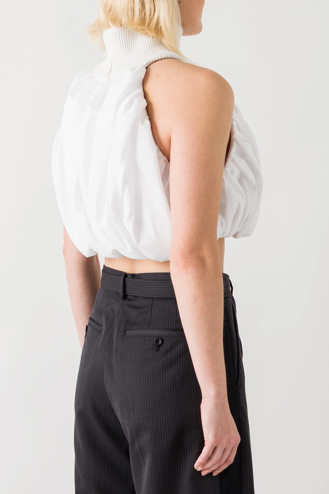Duran Lantink Ruched Halterneck Cropped Top - Image 3
