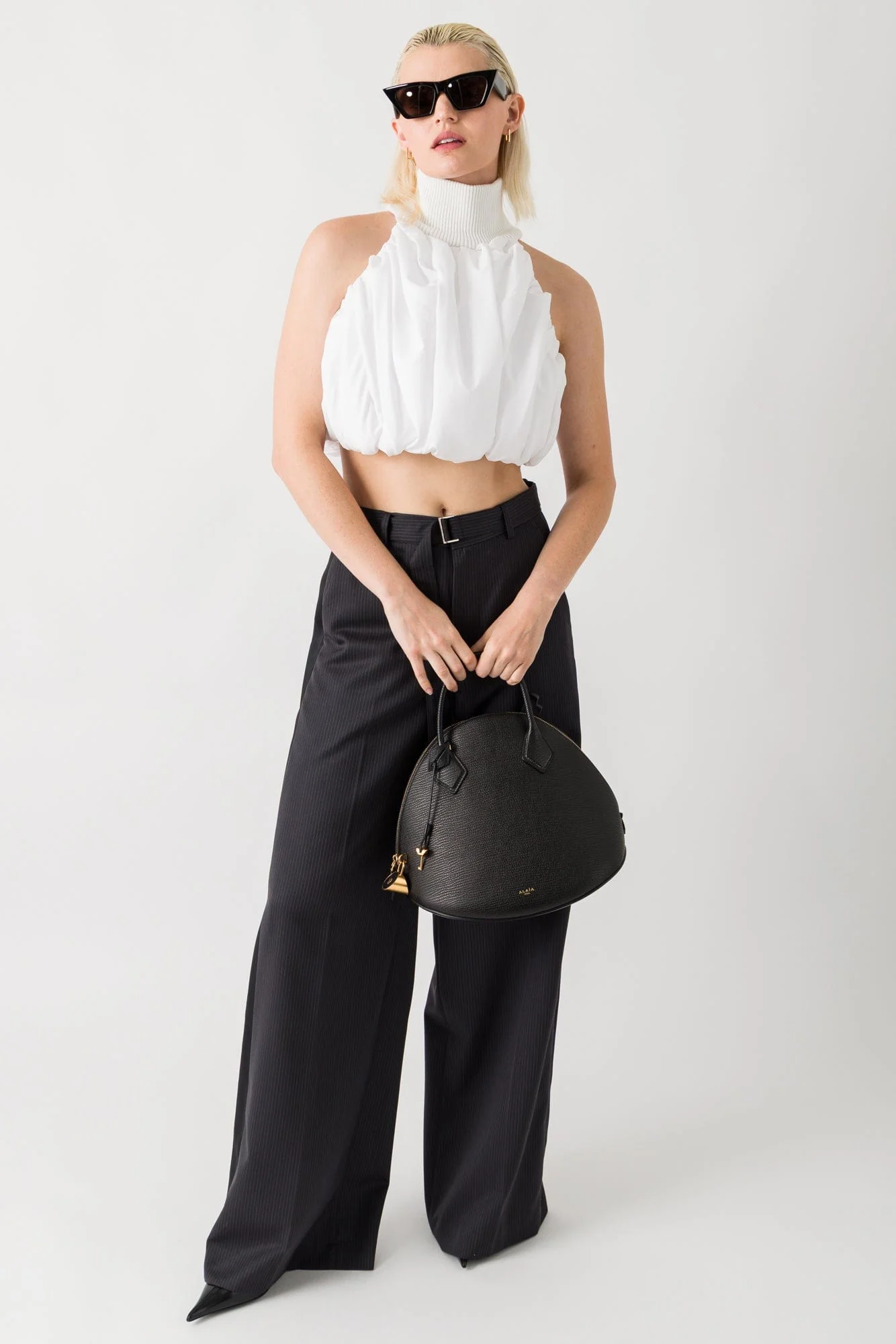 Duran Lantink Ruched Halterneck Cropped Top - Image 4