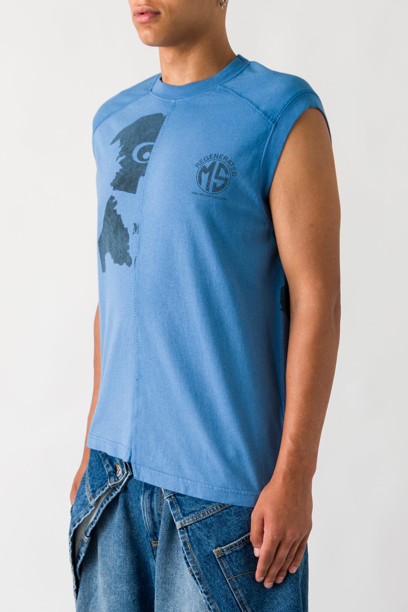 Marine Serre Regenerated Graphic T-Shirts Tank Top - Image 2