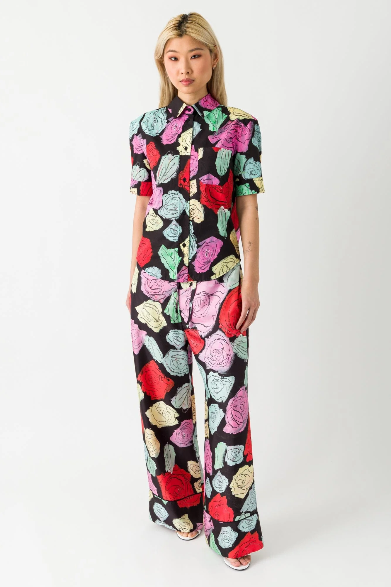Marni Floral Illustration Short Sleeve Shirt - Image 4