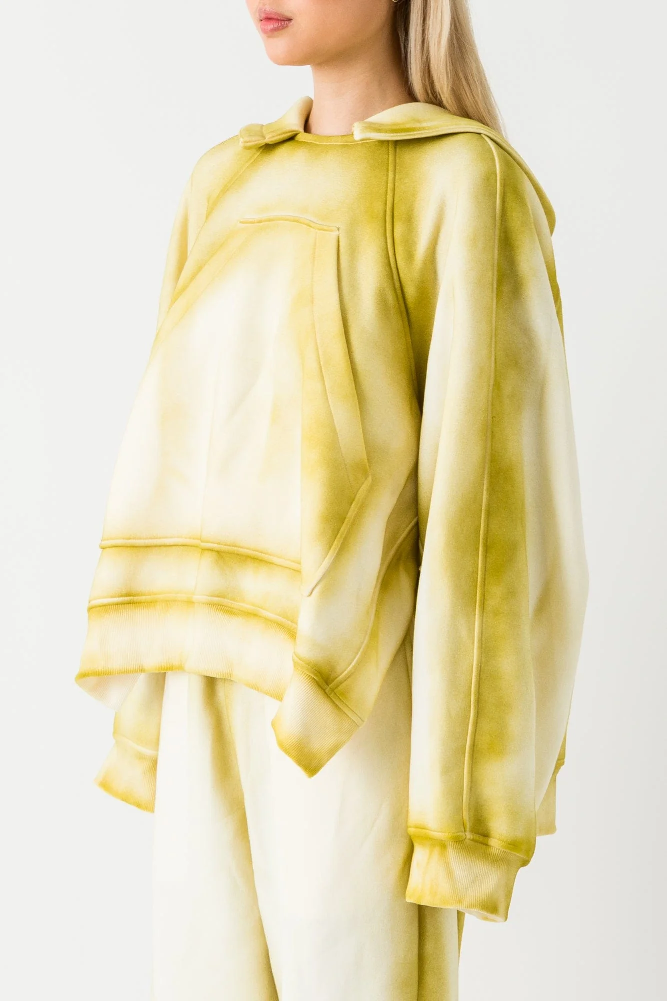 Melitta Baumeister Cropped Hoody in Inverted Ivory Glow - Image 2