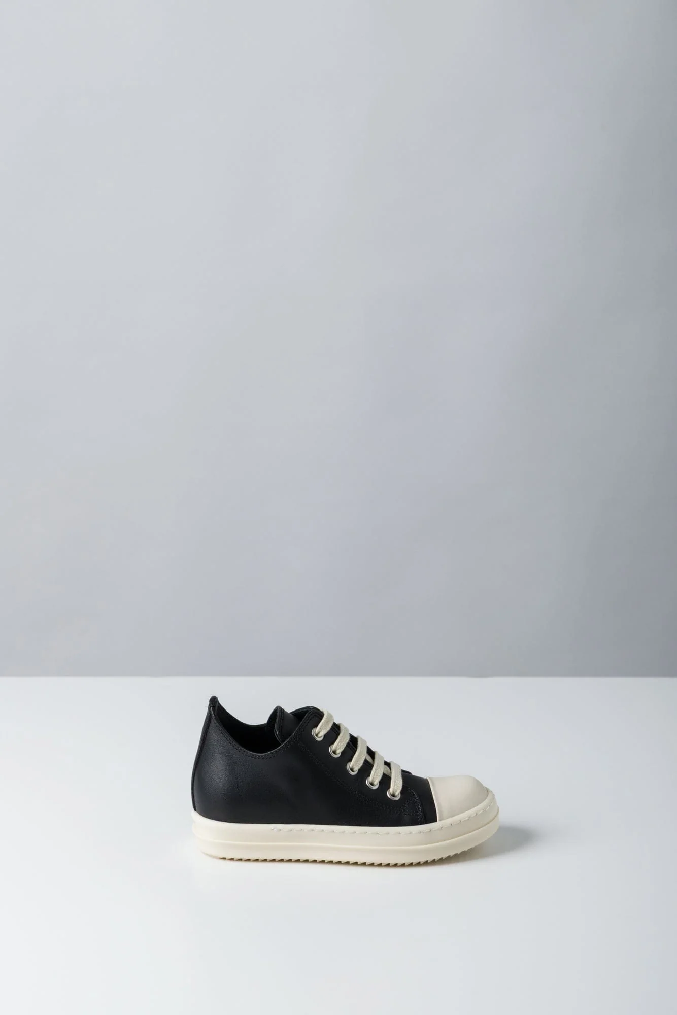 Rick Owens Baby Low Sneaks in Black