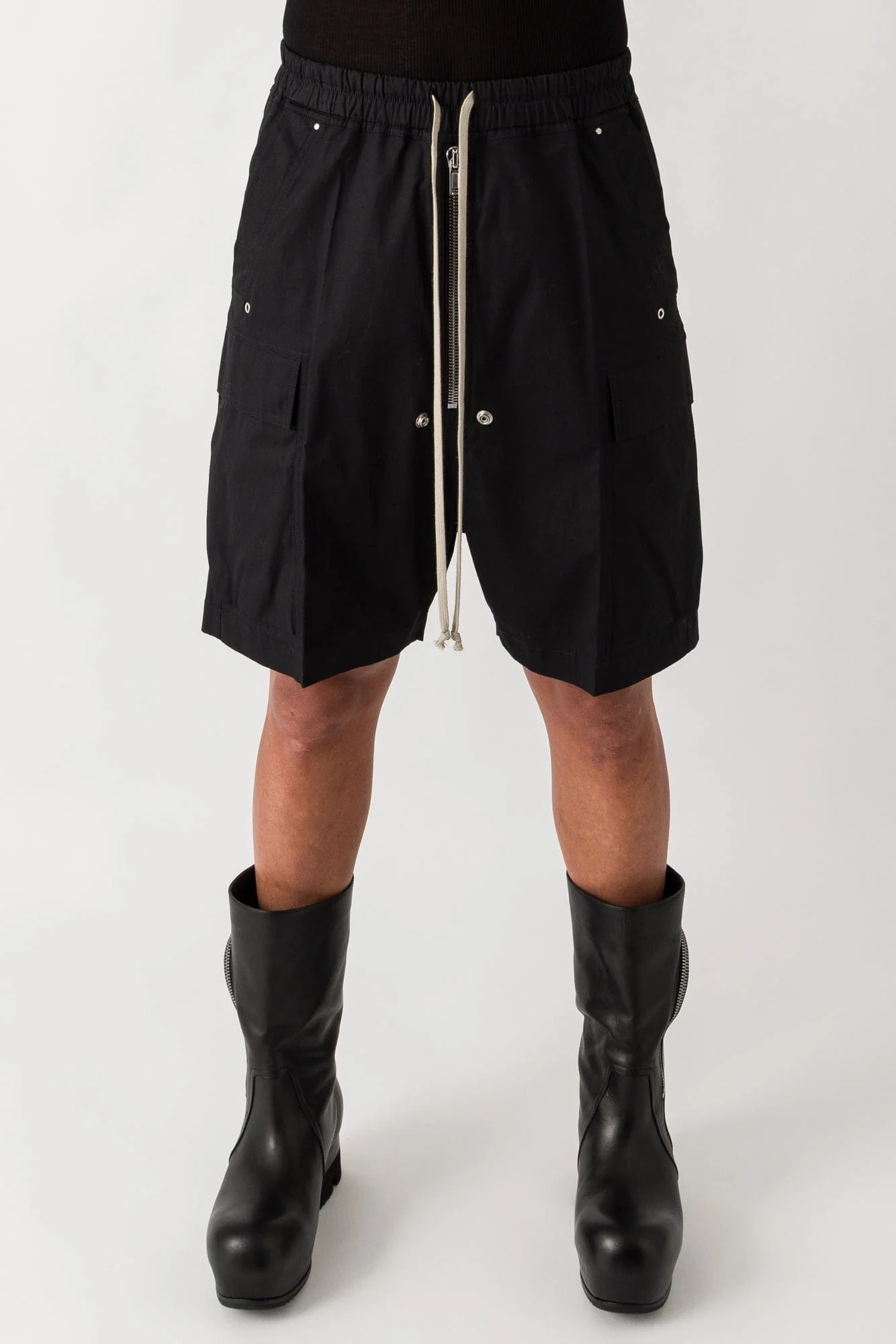 Rick Owens Cargobela Shorts in Black SS25