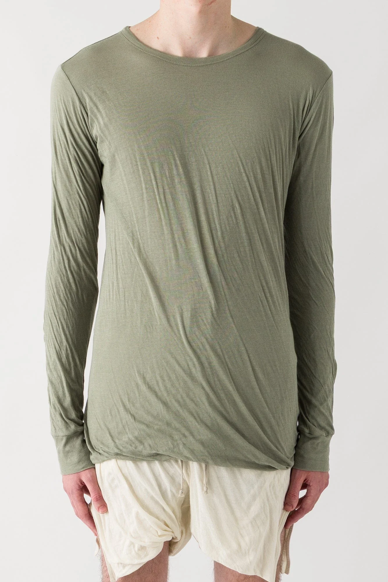 Rick Owens Double LS T in Celadon SS25