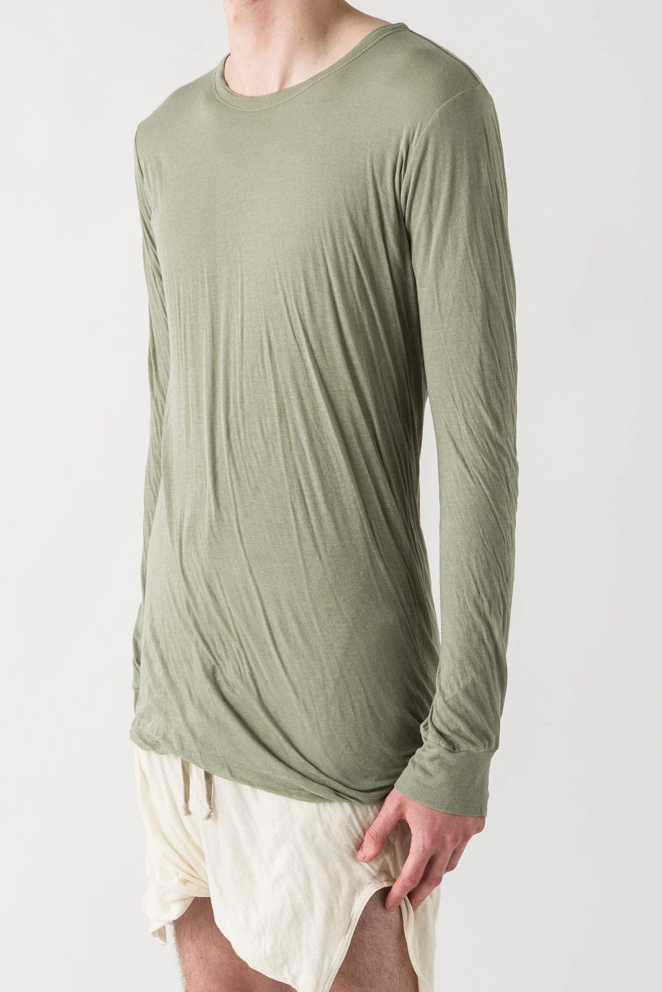 Rick Owens Double LS T in Celadon SS25 - Image 2