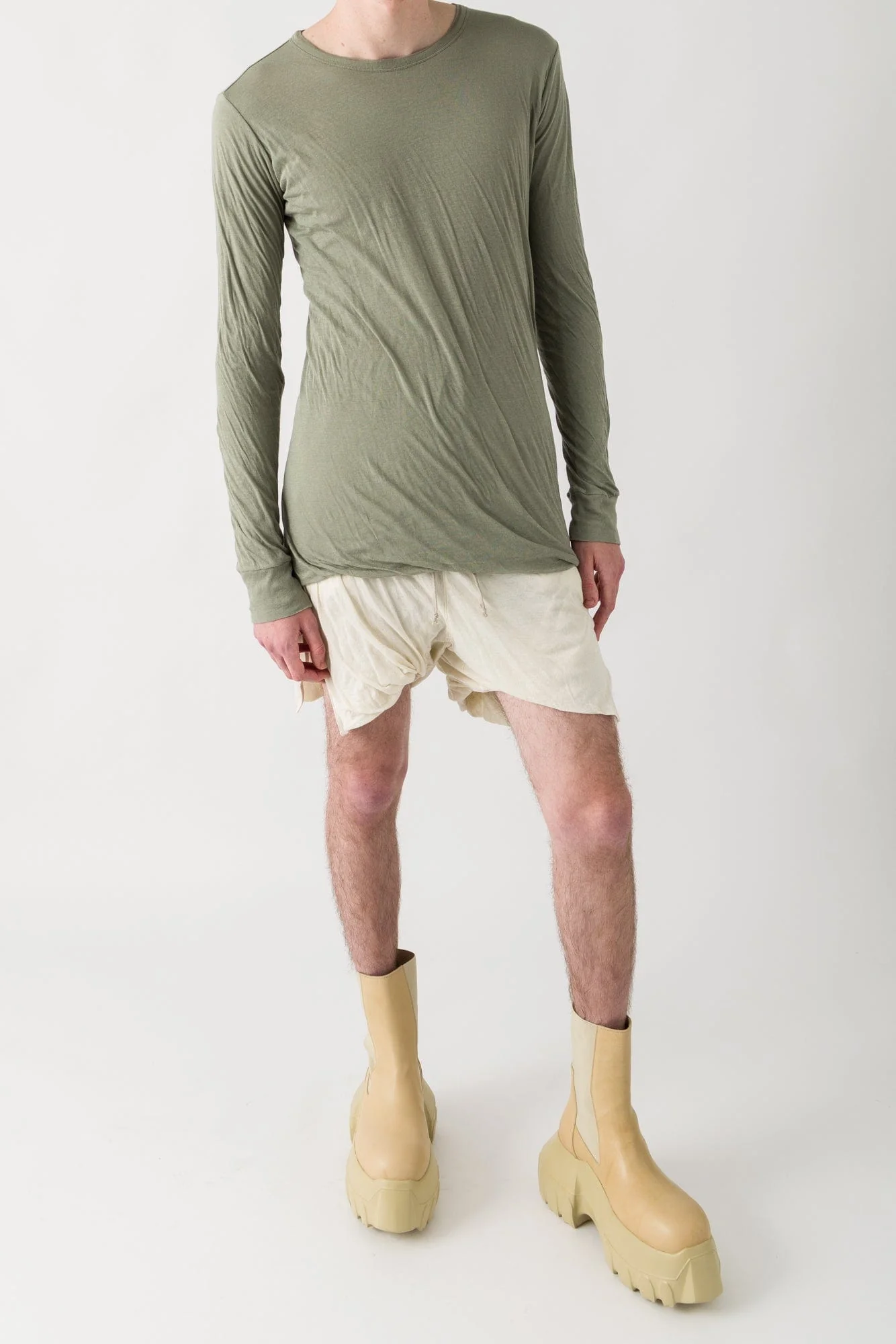 Rick Owens Double LS T in Celadon SS25 - Image 4