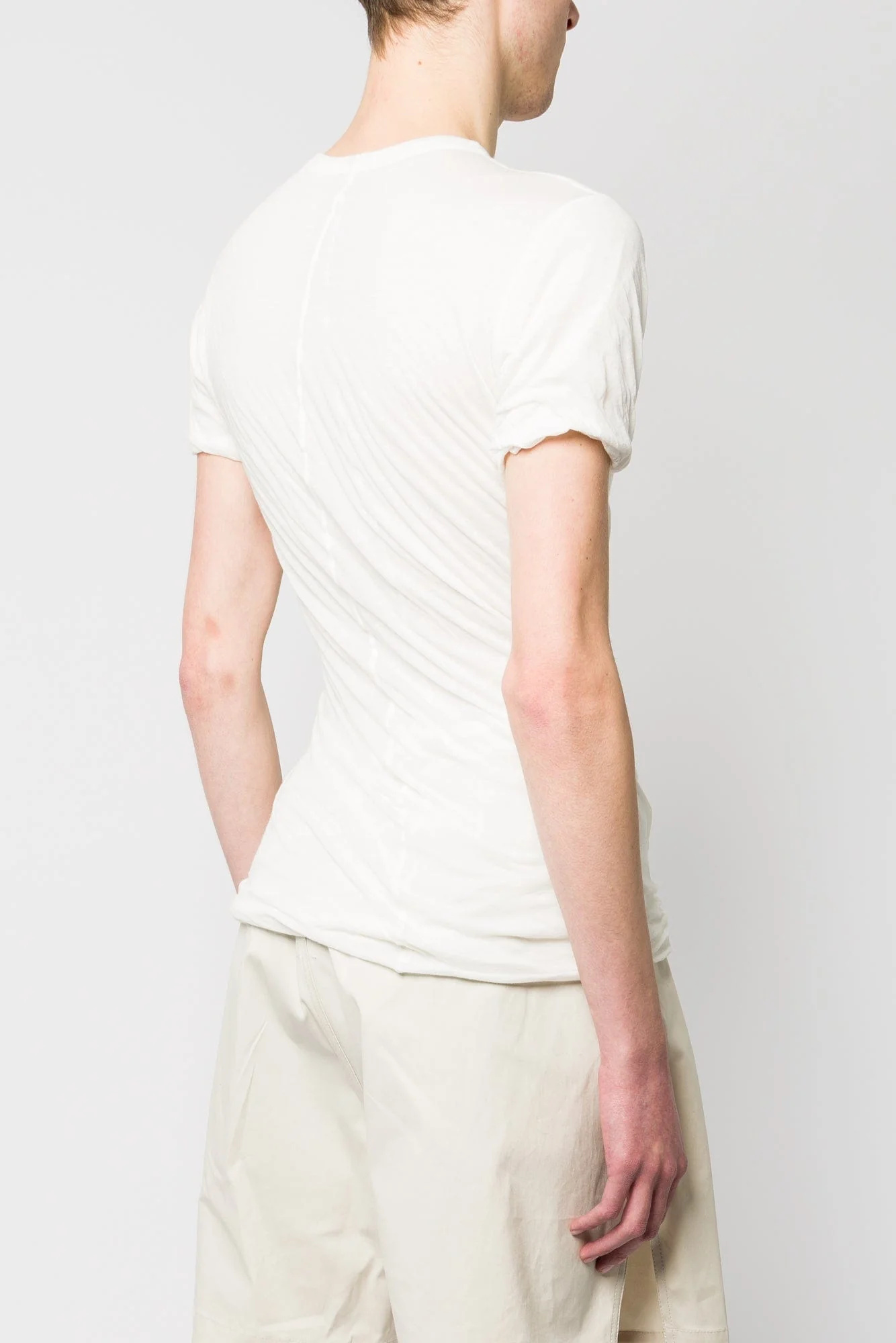 Rick Owens Double SS T in Milk SS25 - Image 3