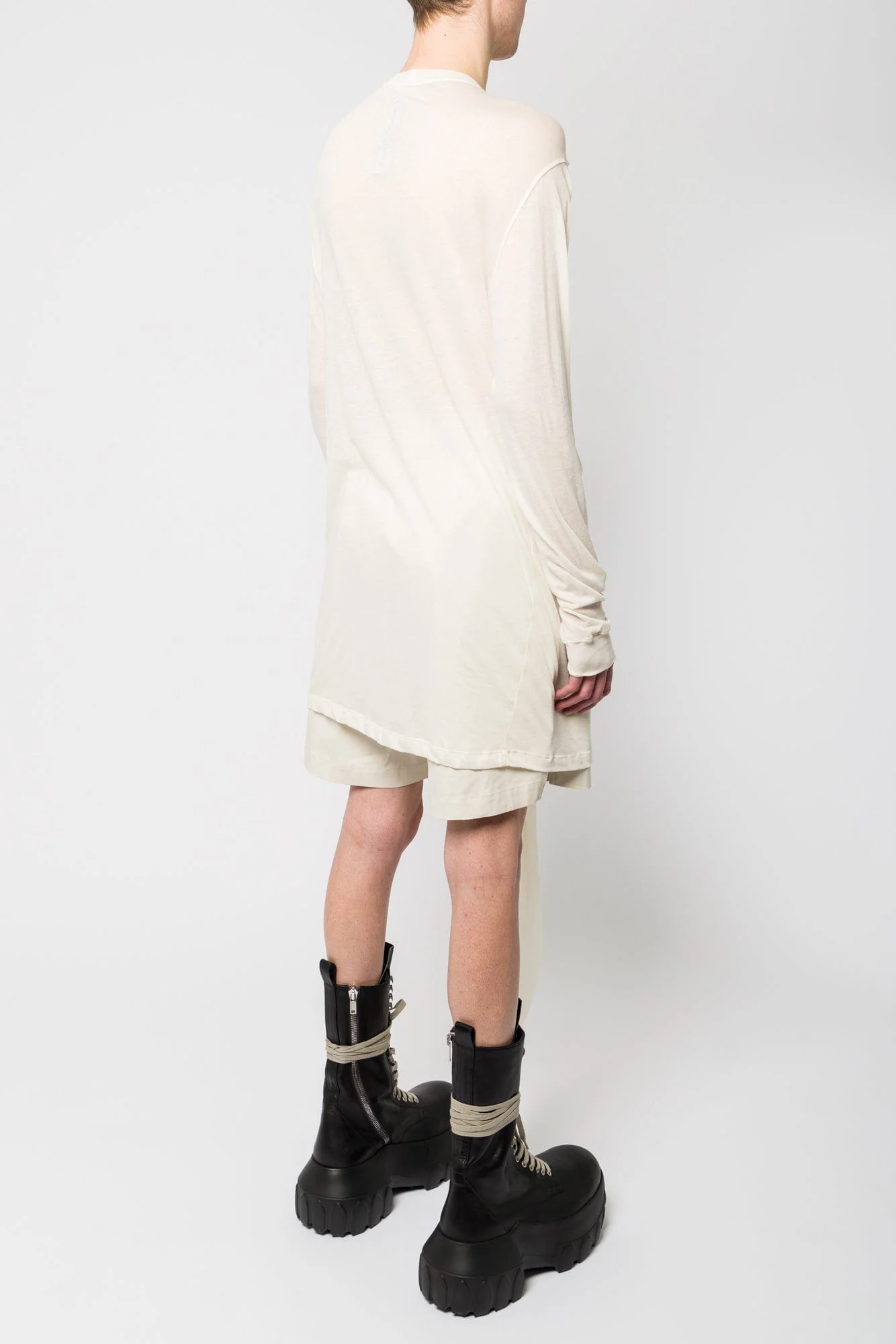 Rick Owens Drain T in Natural and Dinge SS25 - Image 3