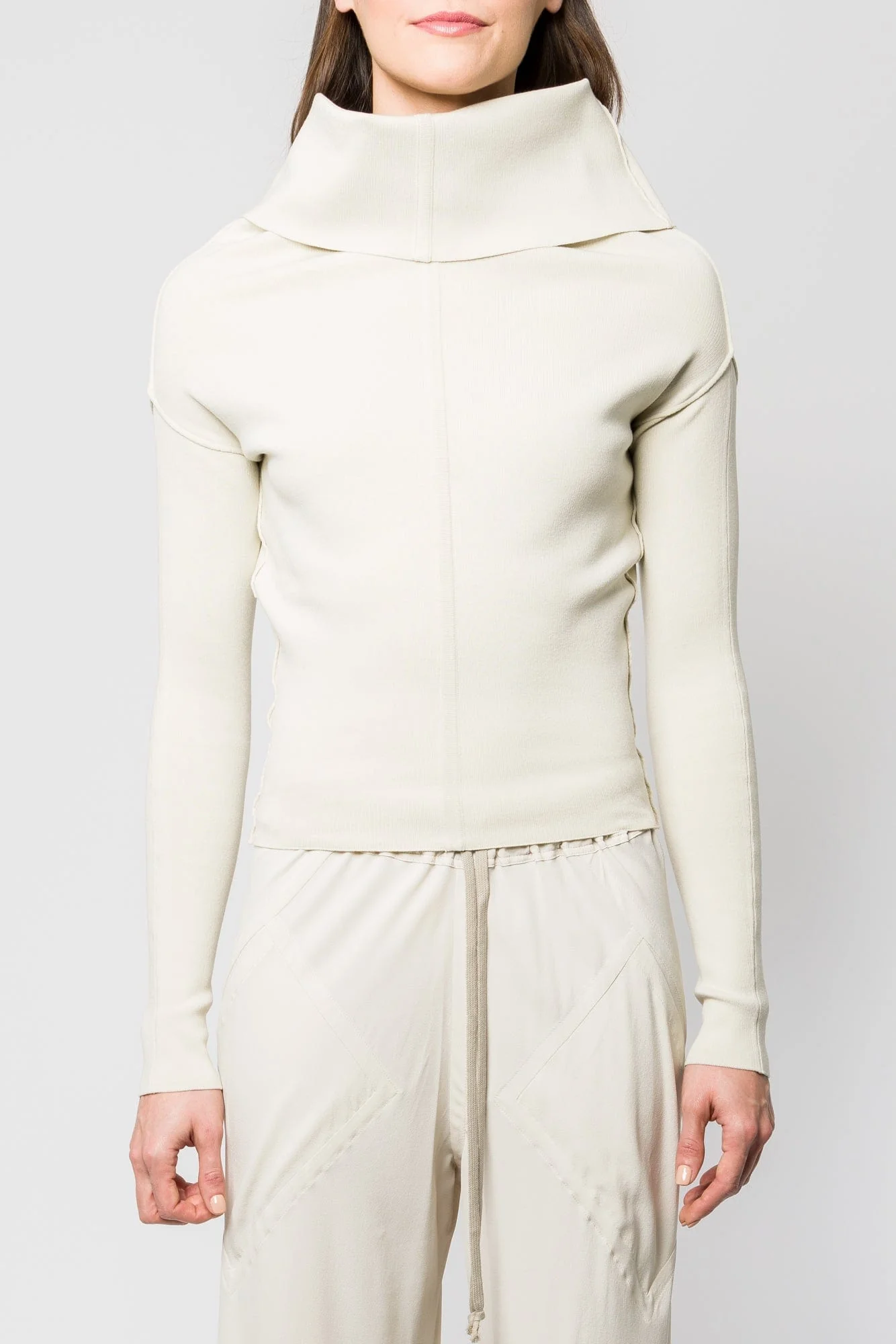 Rick Owens Draped LS Top in Dinge SS25