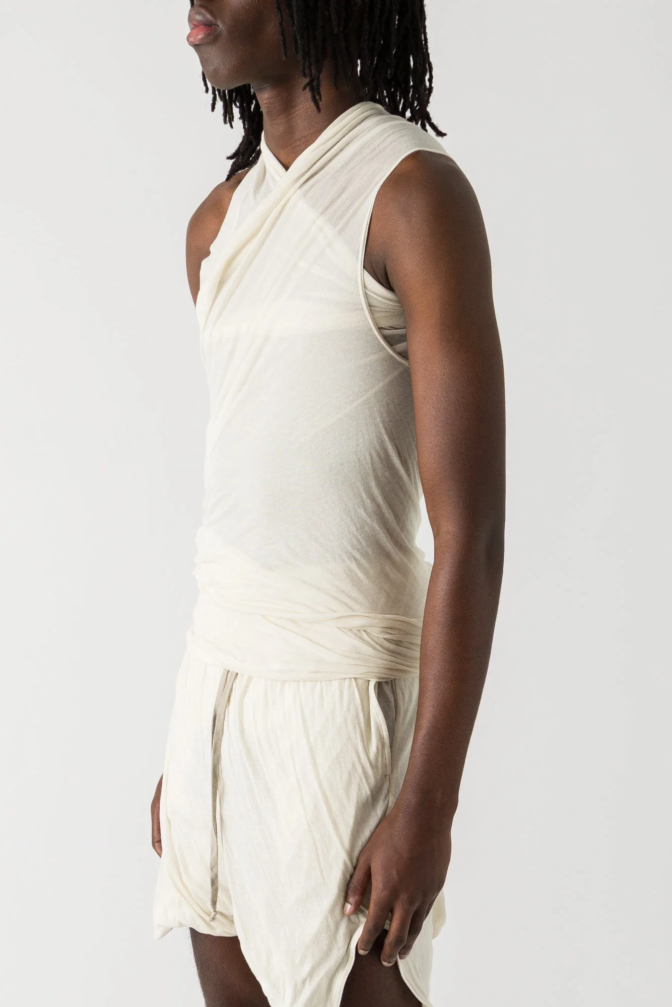 Rick Owens Hollywood Banana Top in Dinge SS25 - Image 2