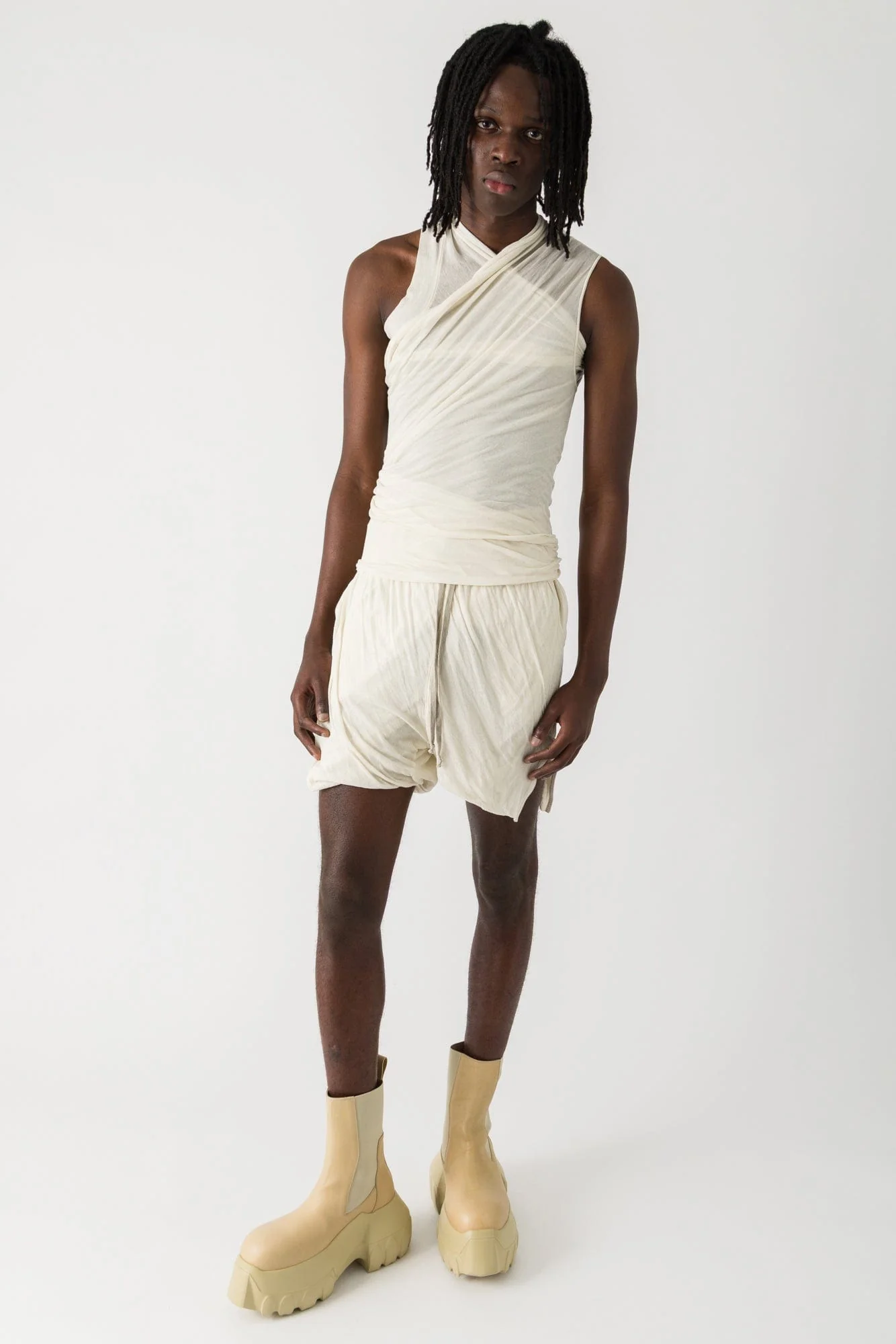 Rick Owens Hollywood Banana Top in Dinge SS25 - Image 4