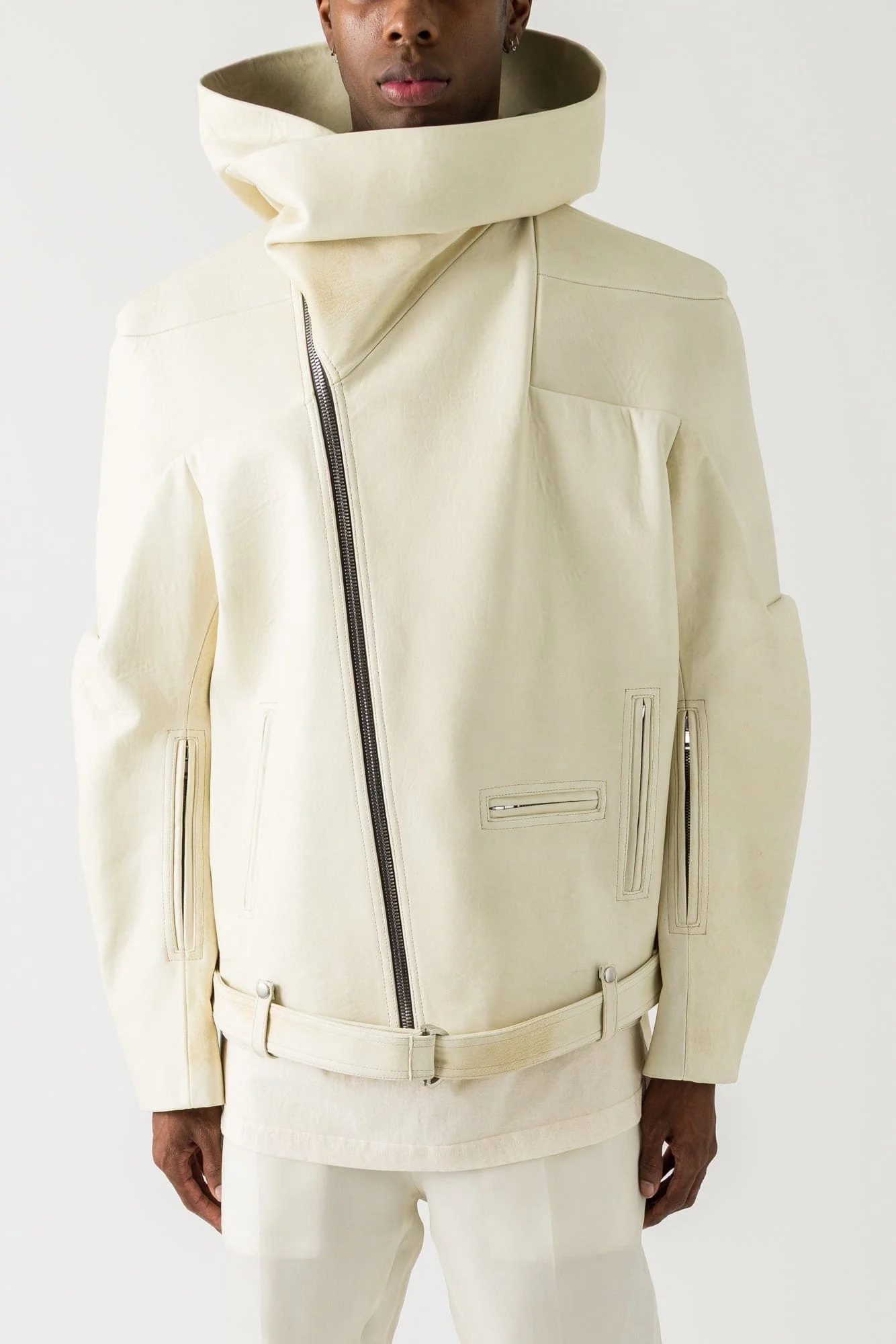 Rick Owens Hooded Stooges in Parchment SS25