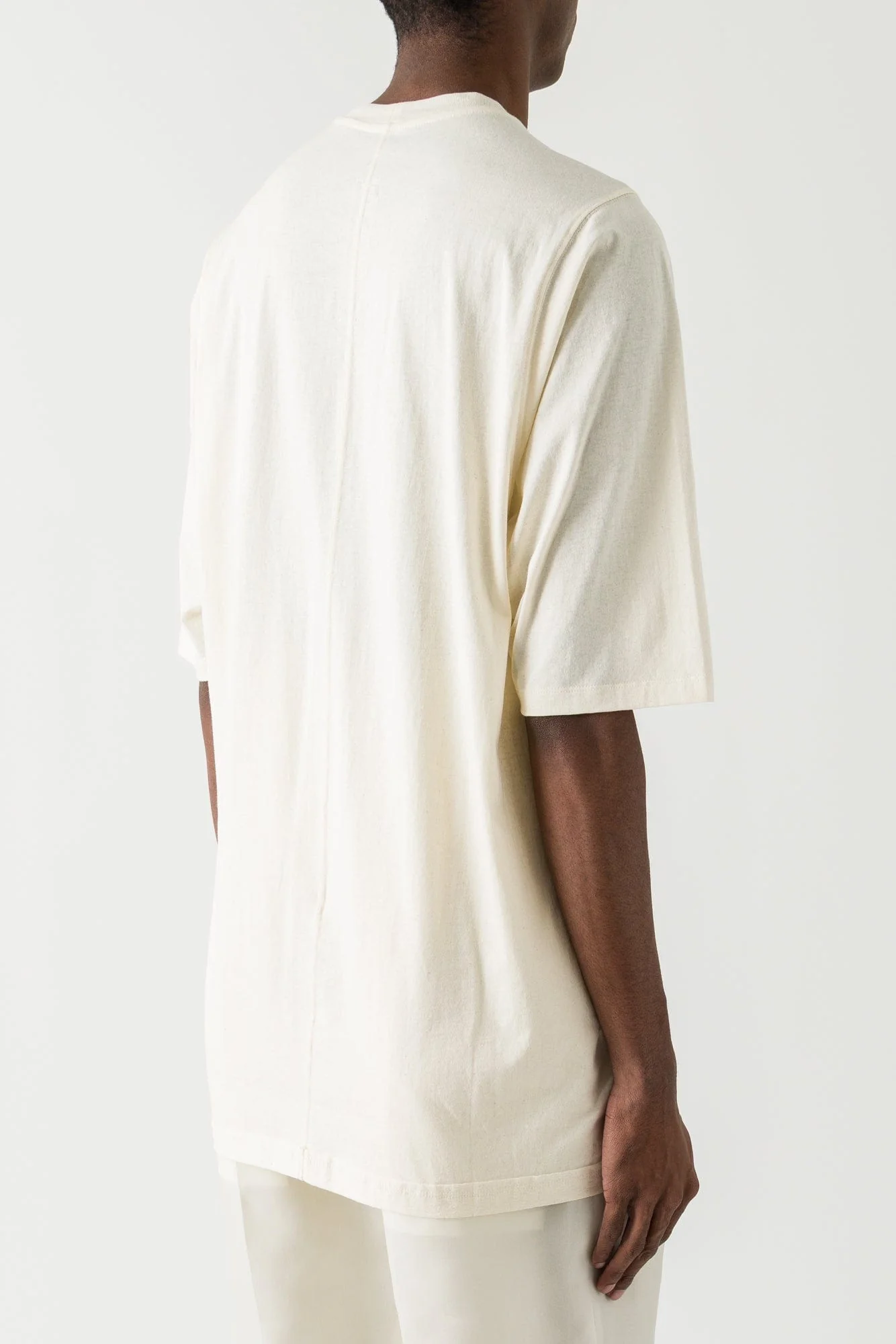 Rick Owens Jumbo SS T in Natural and Black SS25 - Image 3