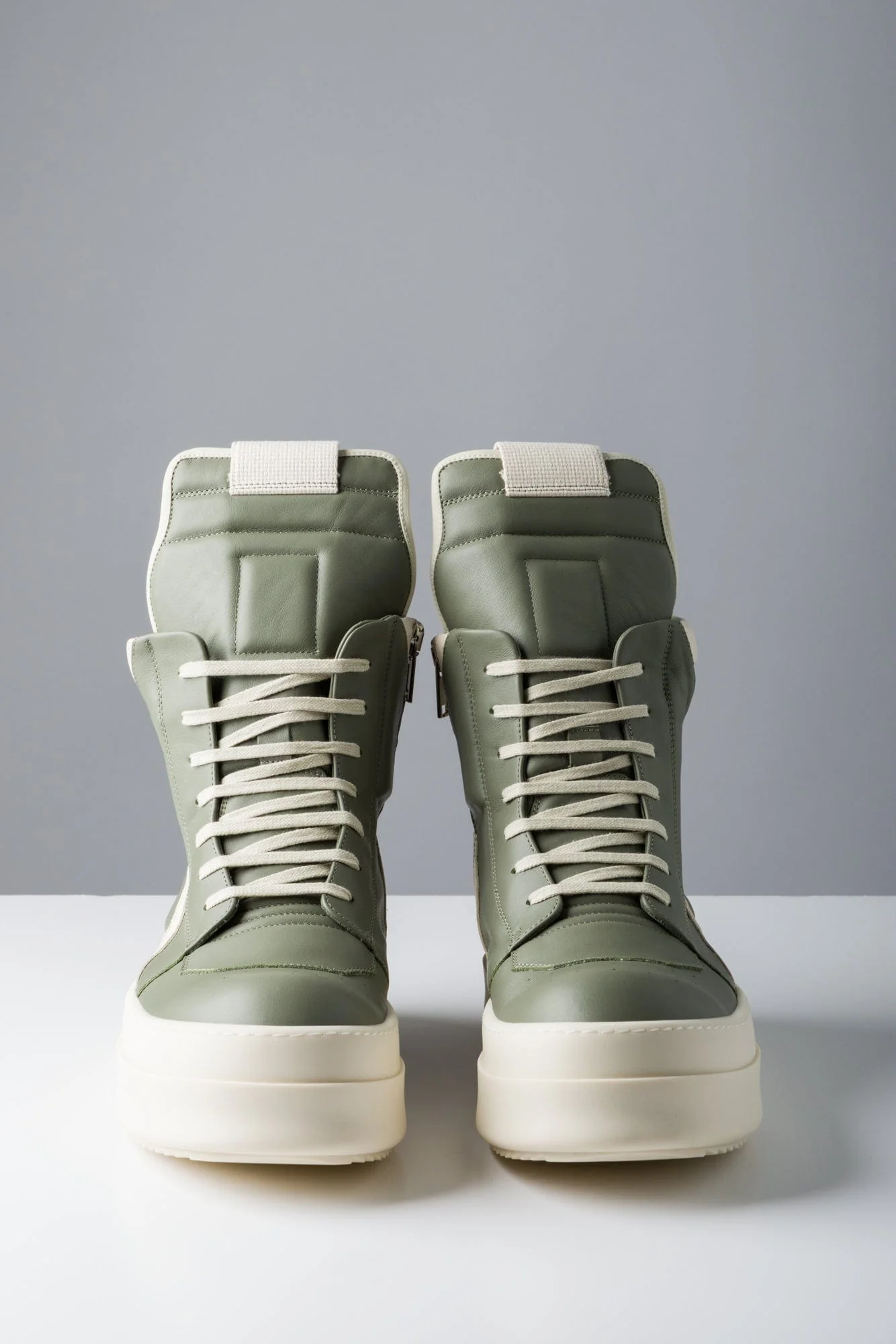Rick Owens Mega Bumper Geobasket in Green and Milk SS25 - Image 3