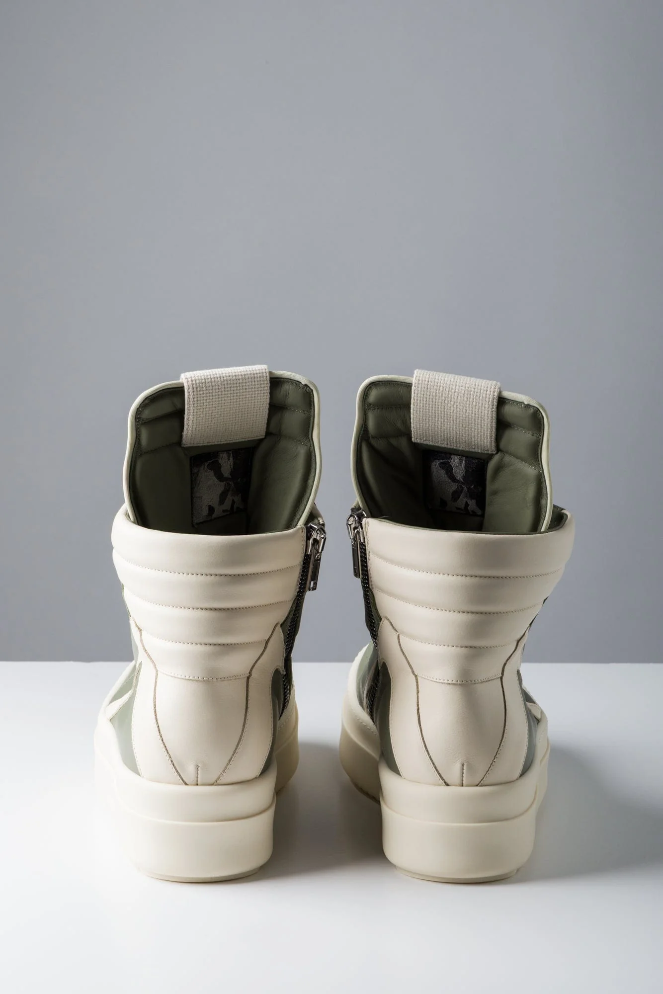 Rick Owens Mega Bumper Geobasket in Green and Milk SS25 - Image 5
