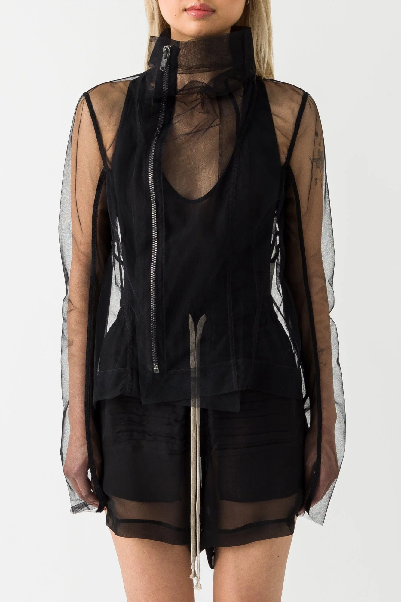 Rick Owens Naska Biker Jacket in Black SS25