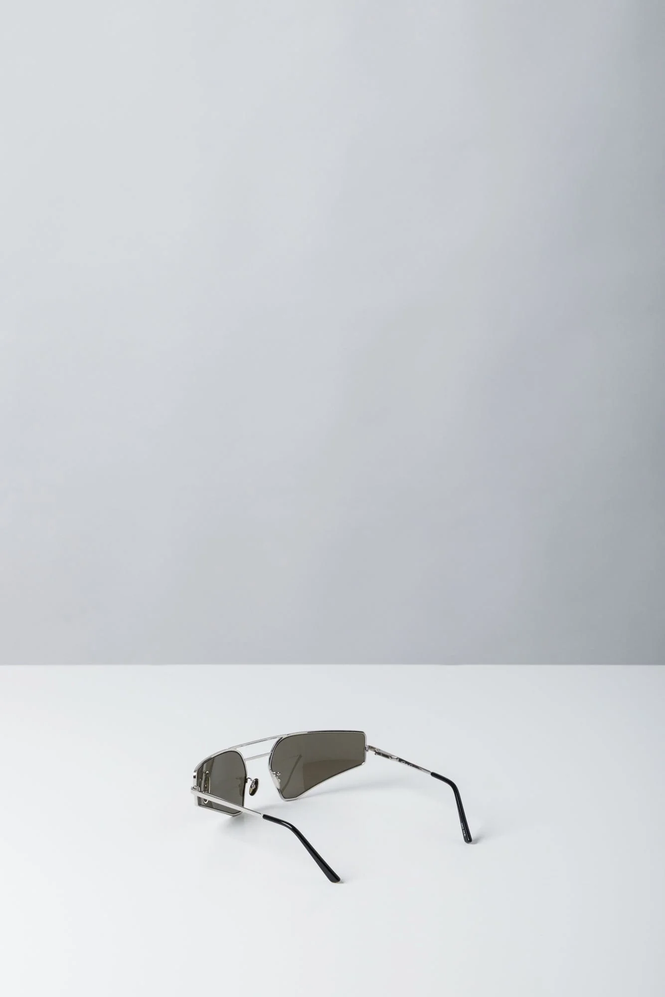 Rick Owens Prong Sunglasses in Silver SS25 - Image 3