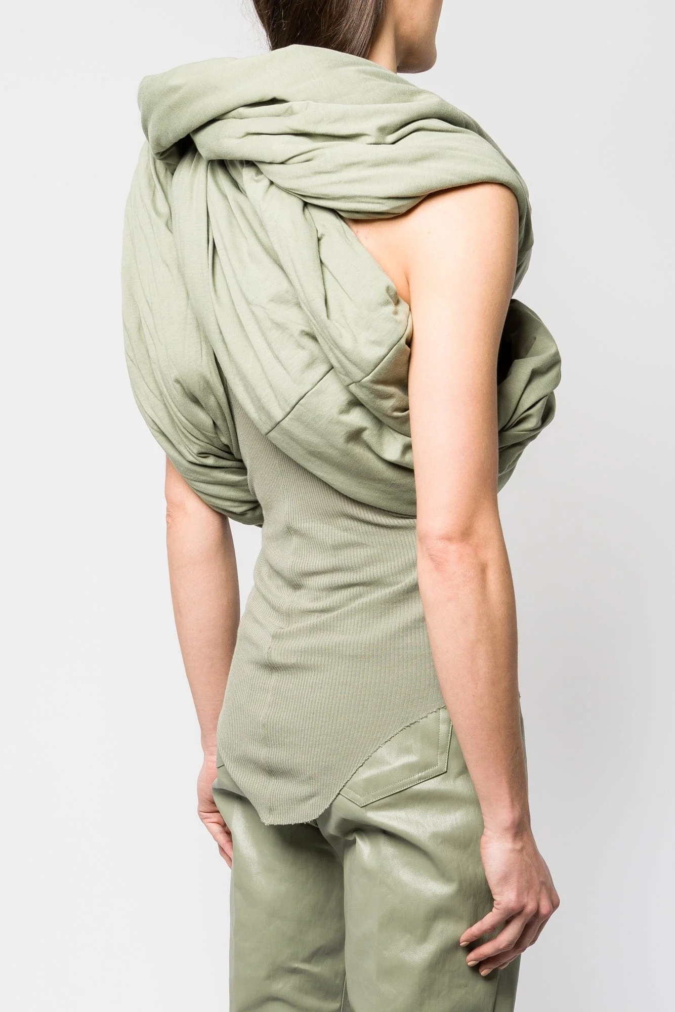 Rick Owens Triple Donut Stola in Celadon SS25 - Image 3