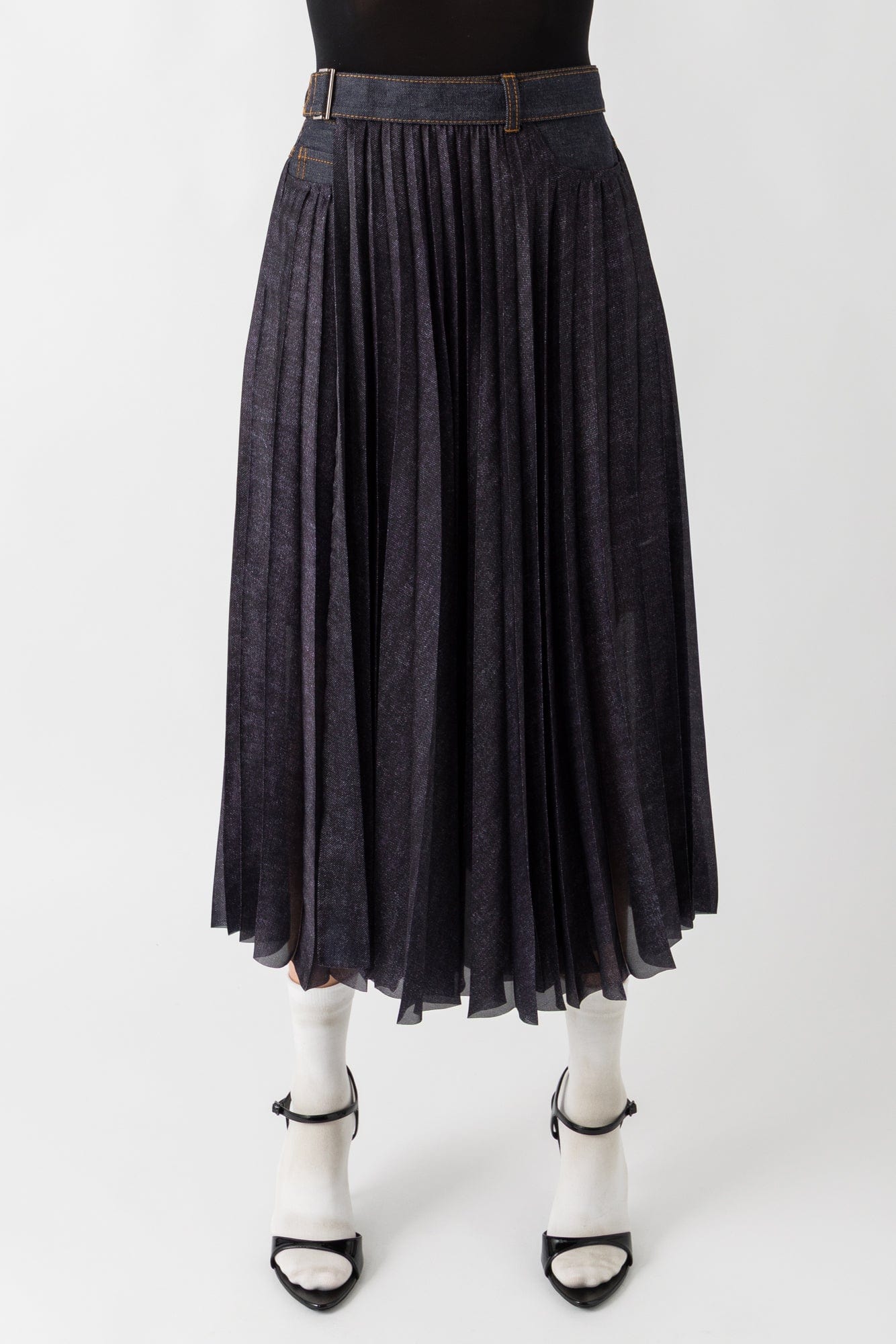 Sacai Denim Mix Skirt