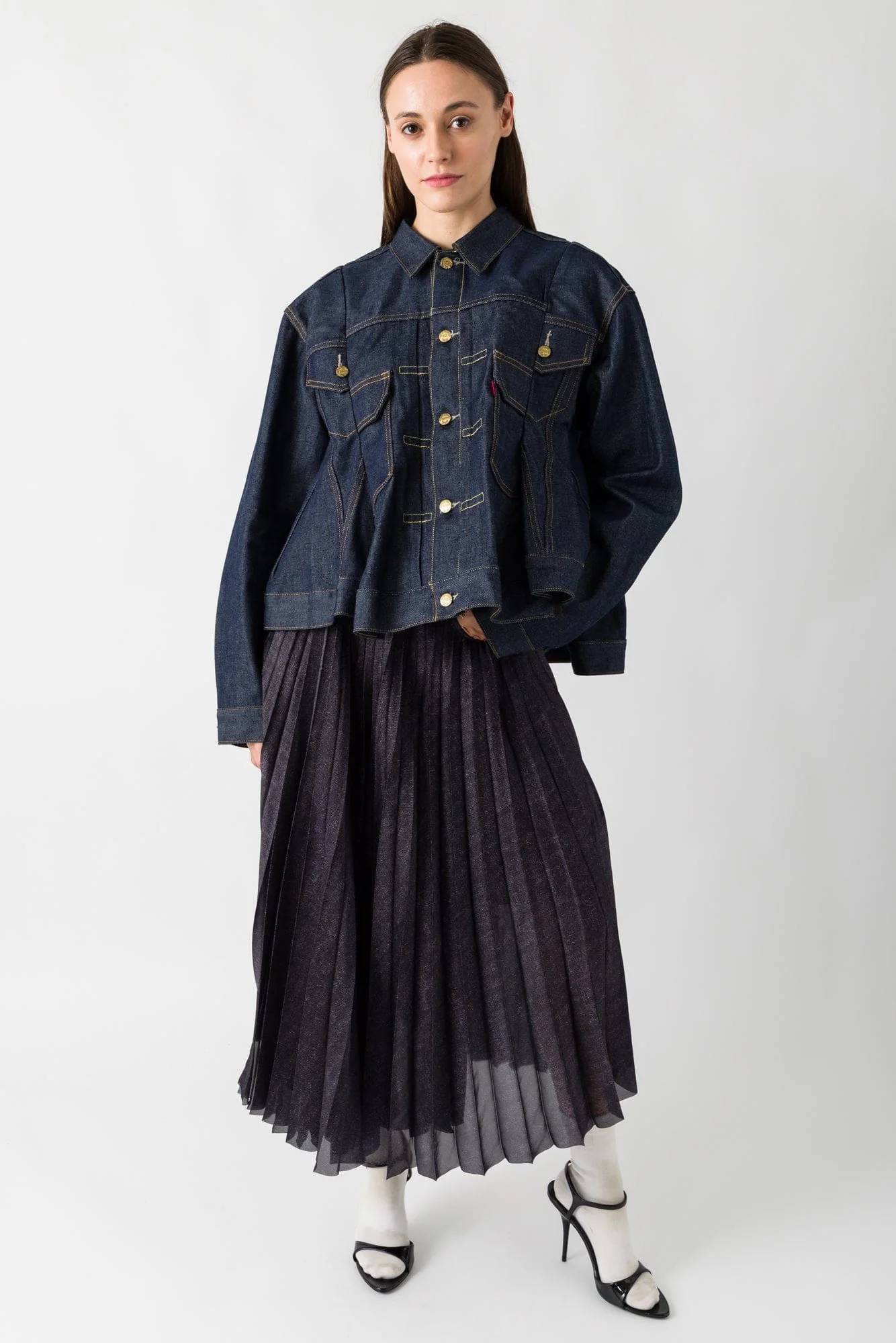 Sacai Levi's Denim Jacket in Indigo - Image 4