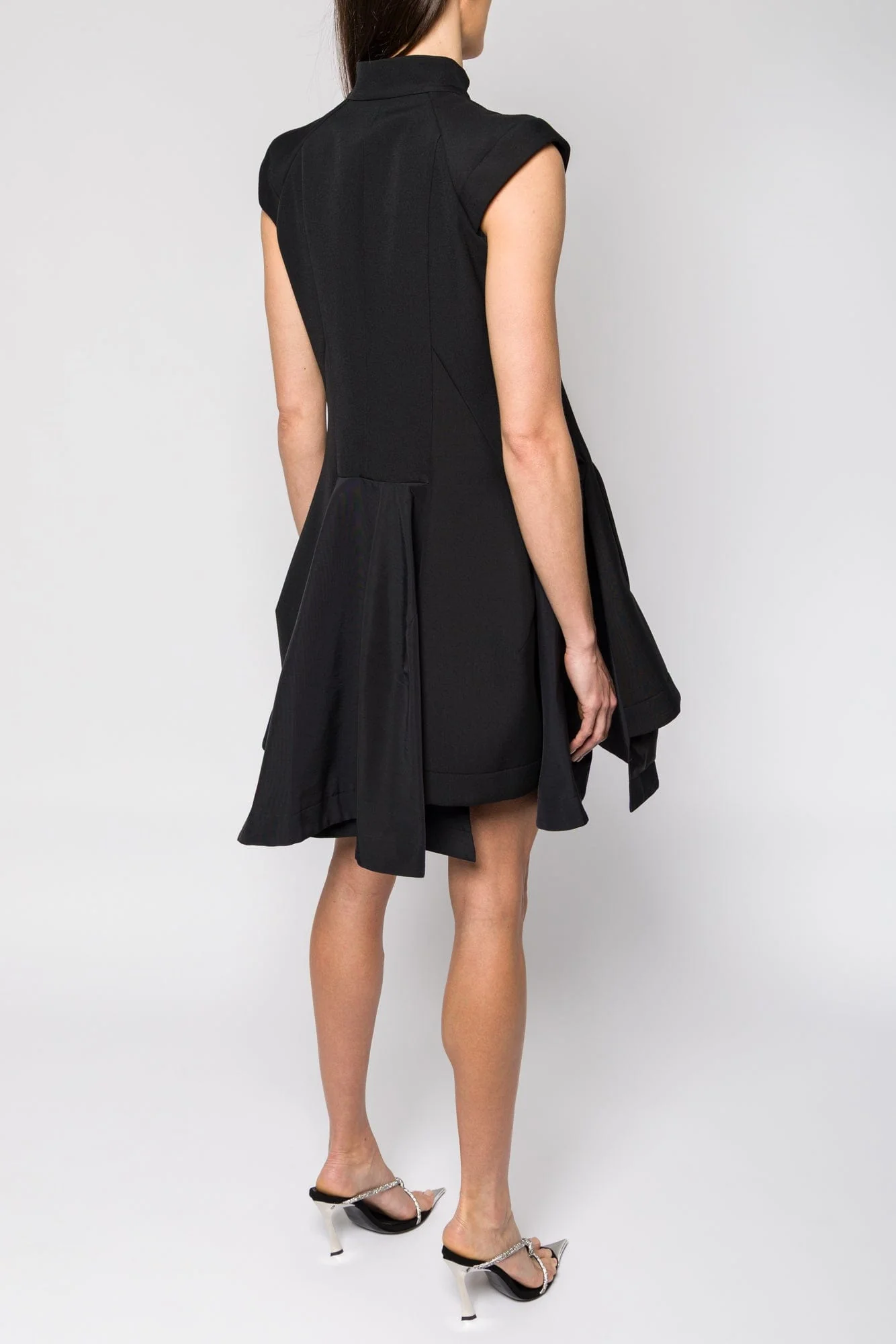 Sacai Matelasse Twill Mix Dress - Image 3