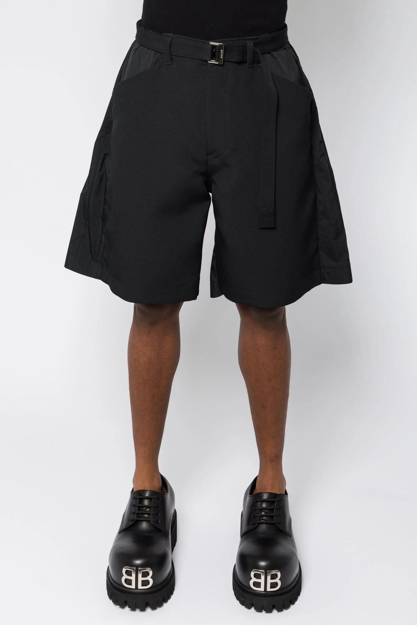 Sacai Matelasse Twill Mix Shorts