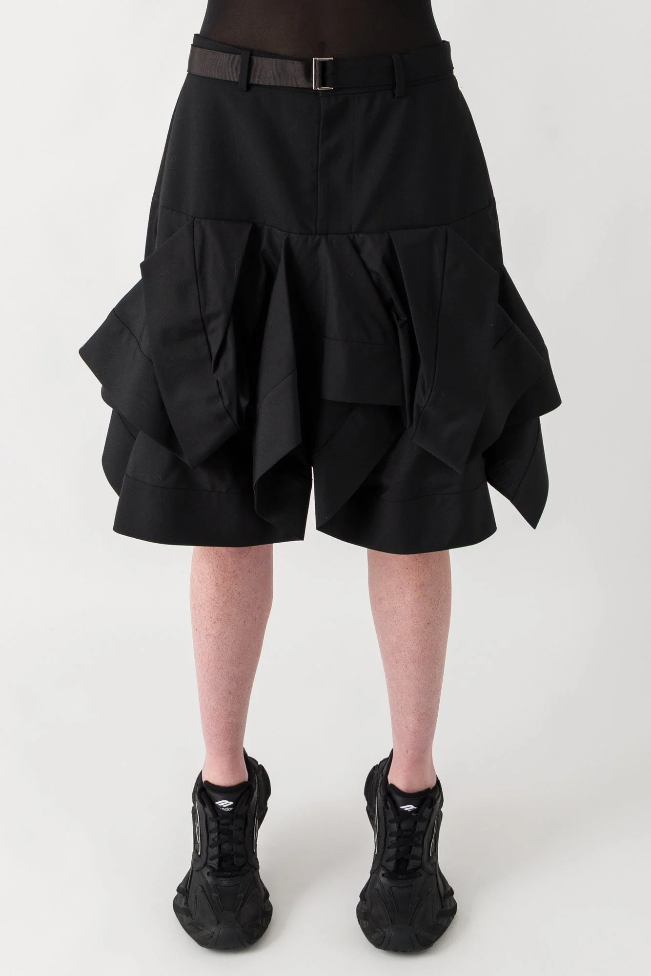 Sacai Suiting x Poplin Skirt