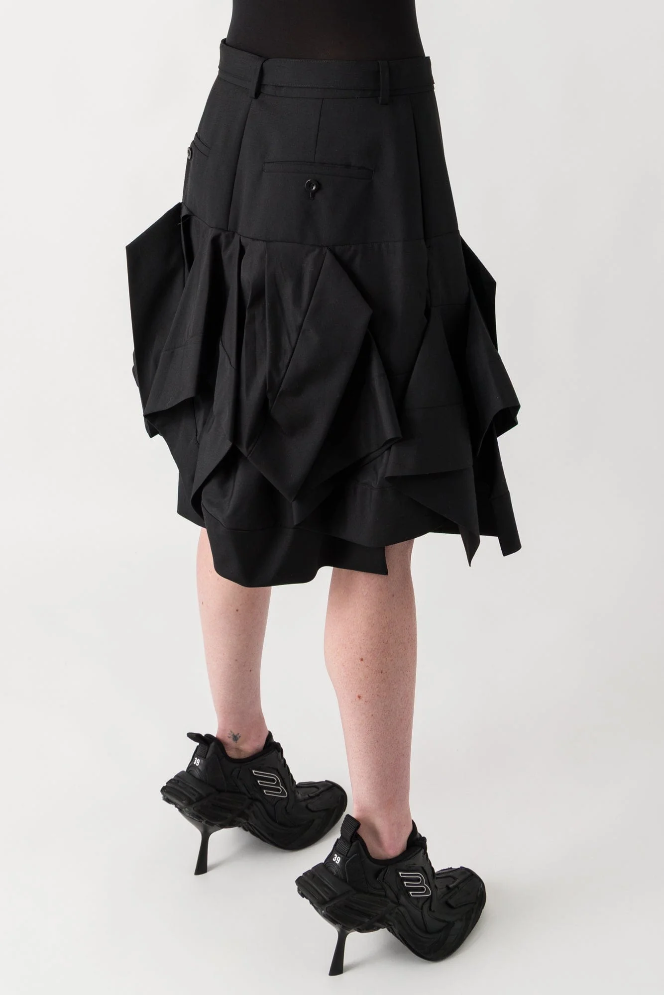 Sacai Suiting x Poplin Skirt - Image 3