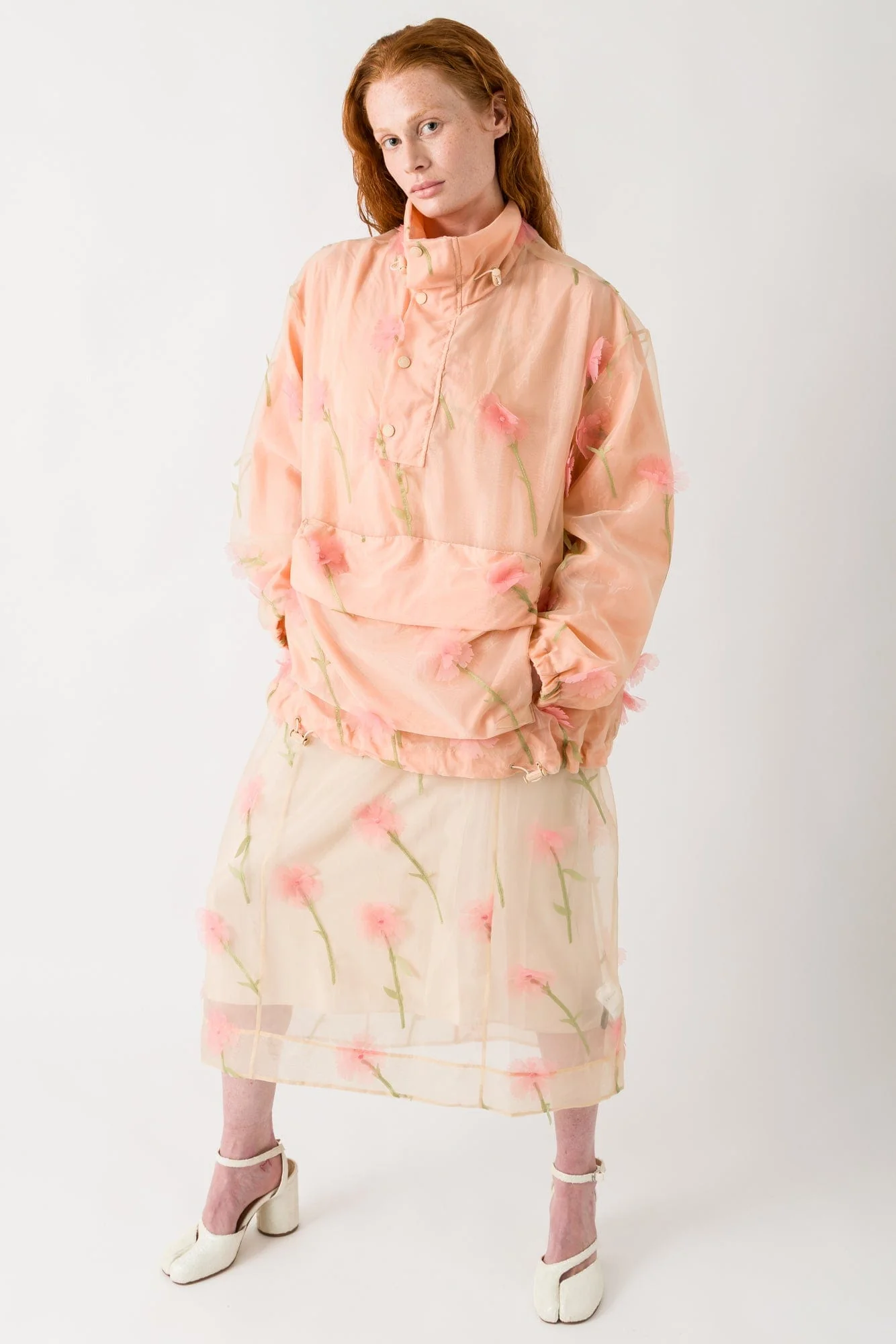 Simone Rocha Layered Cargo Flap Pocket Detail Cagoule - Image 4