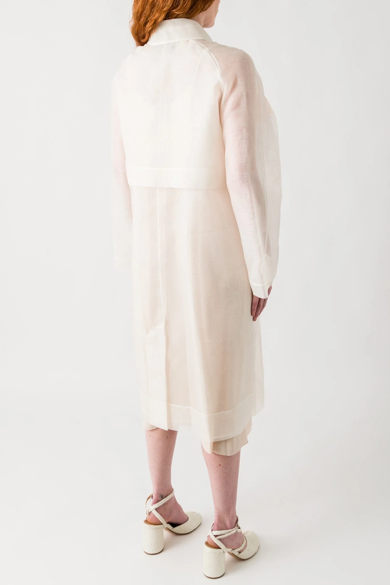 Simone Rocha Sheer Stuffed Carnation Car Coat - Image 3