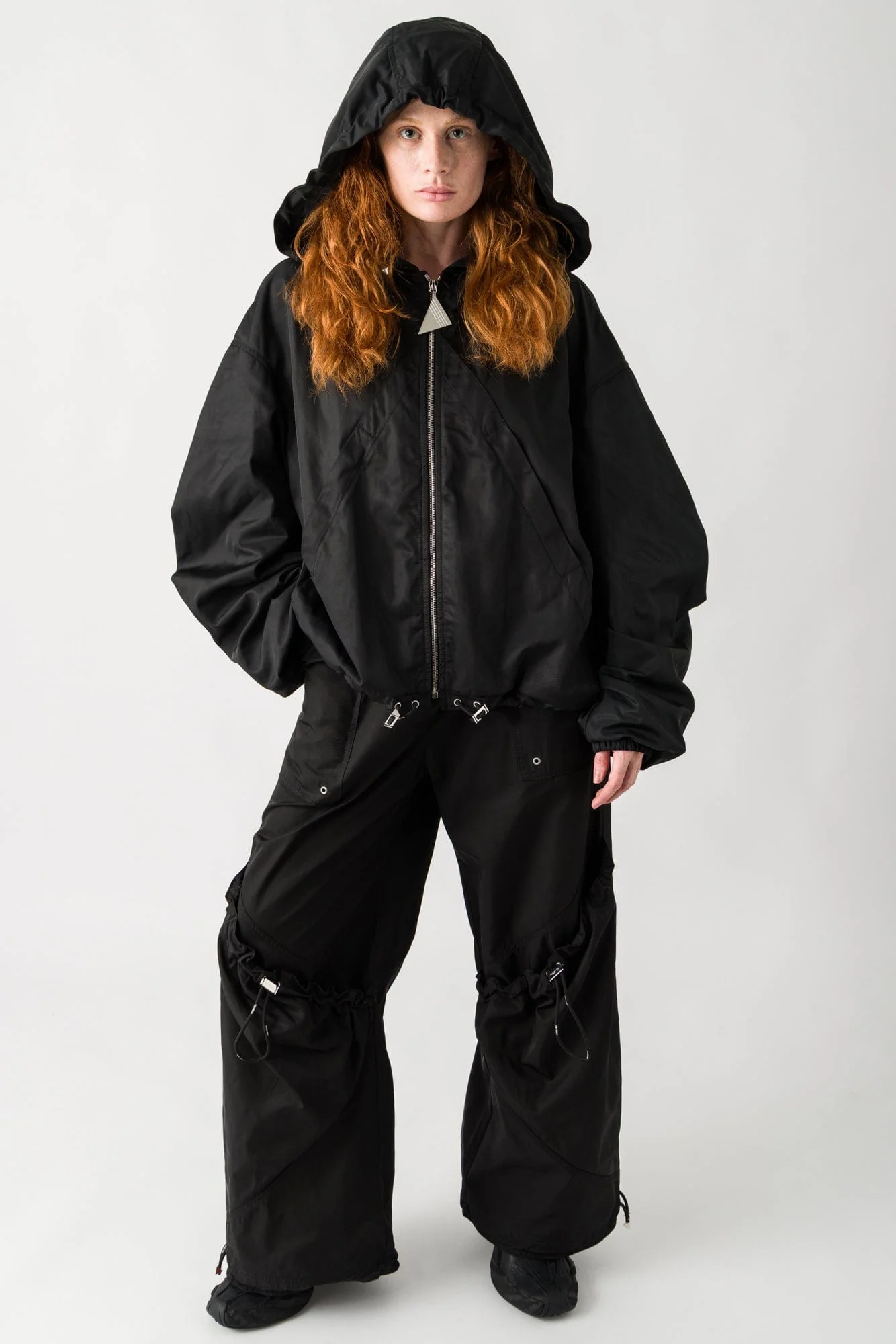 The Attico Nylon Pant in Black - Image 4