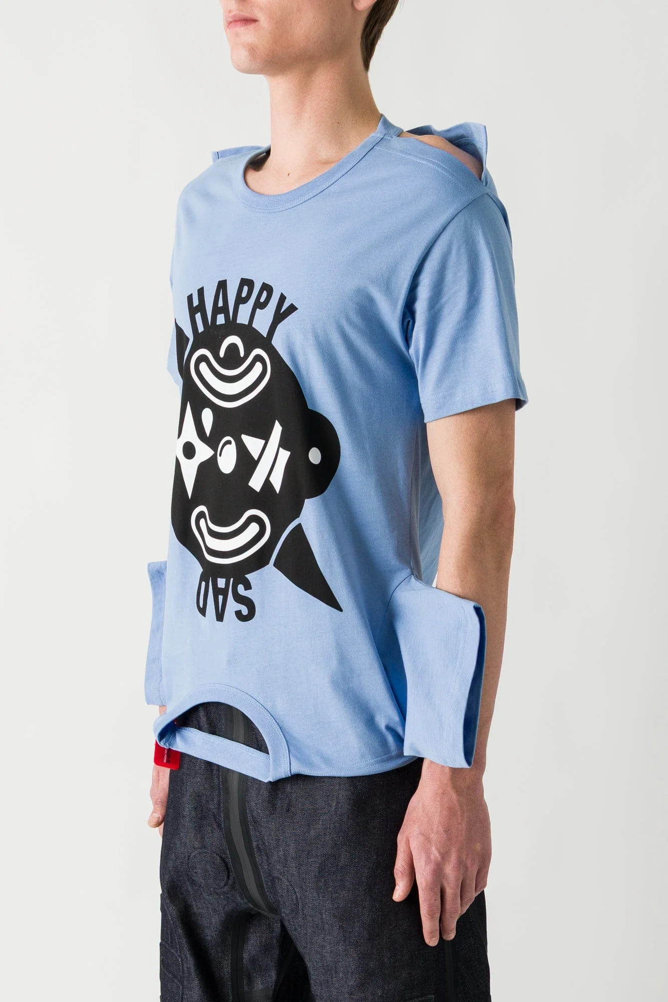 Walter Van Beirendonck HAPPY/SAD Turnable T in Placid Blue SS25 - Image 2