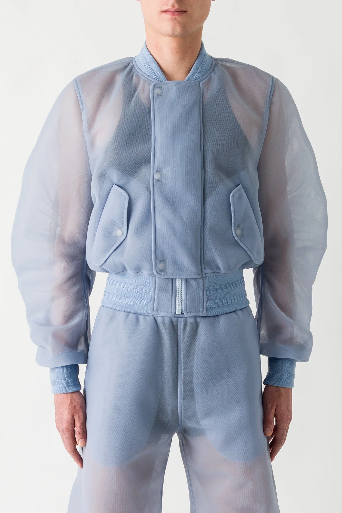 Walter Van Beirendonck Micro Bomber in Light Blue SS25
