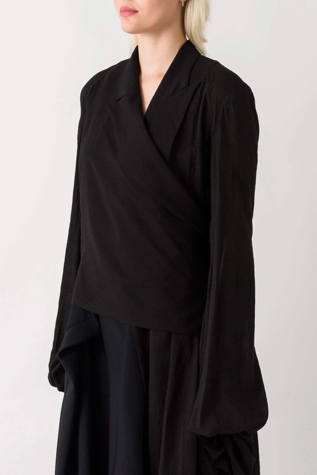 Yohji Yamamoto Balloon Sleeve Wrap Jacket - Image 2