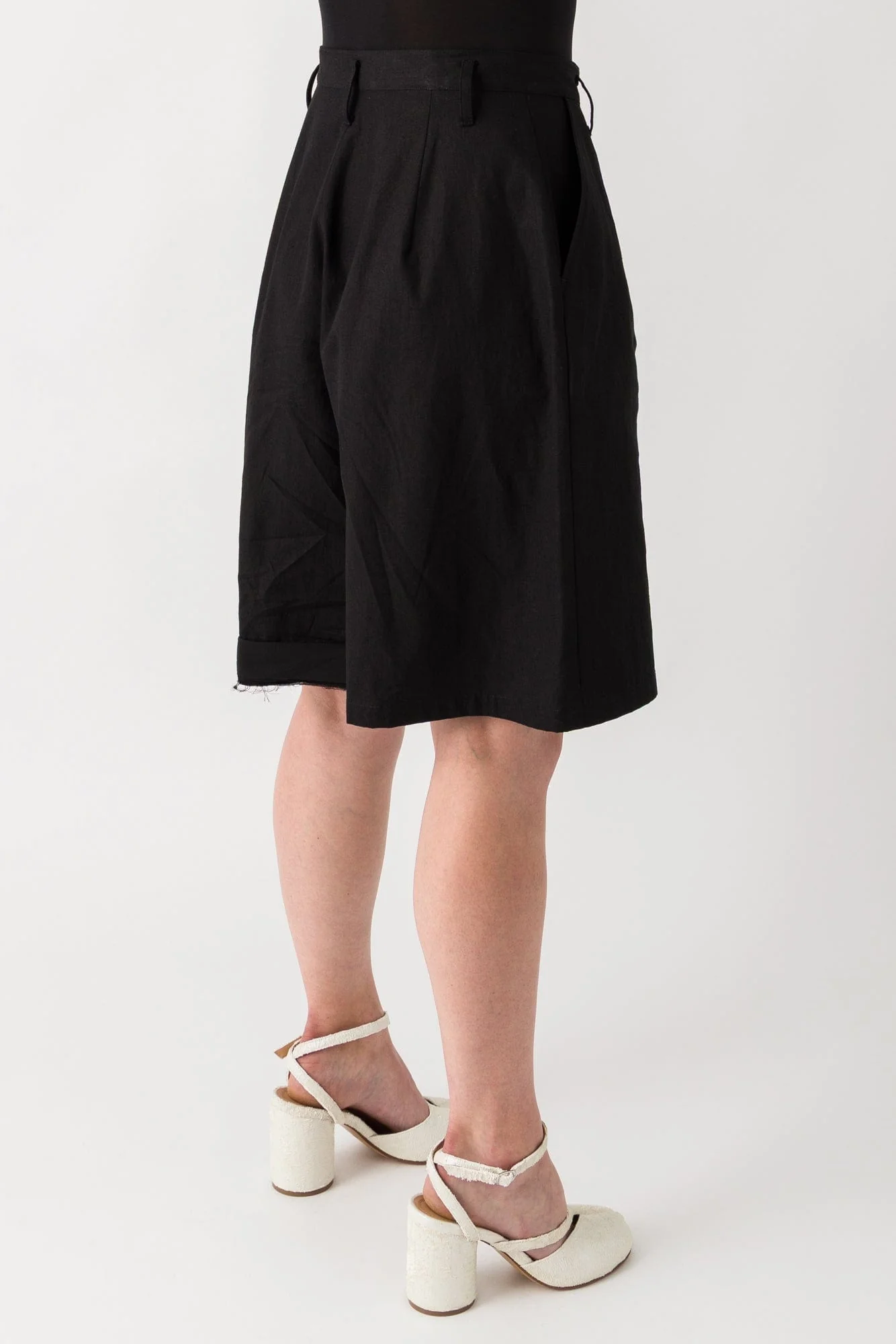 Yohji Yamamoto Hem D Cloth Short Pants - Image 3