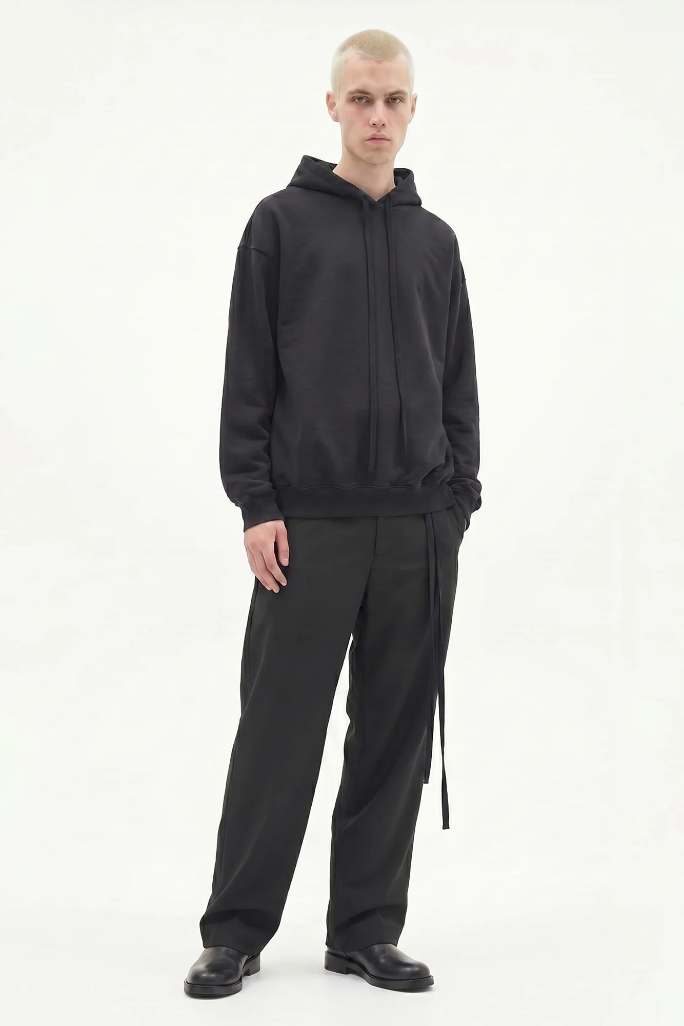 Ann Demeulemeester Bardi Comfort Hoodie with Frame Print SS26 - Image 4