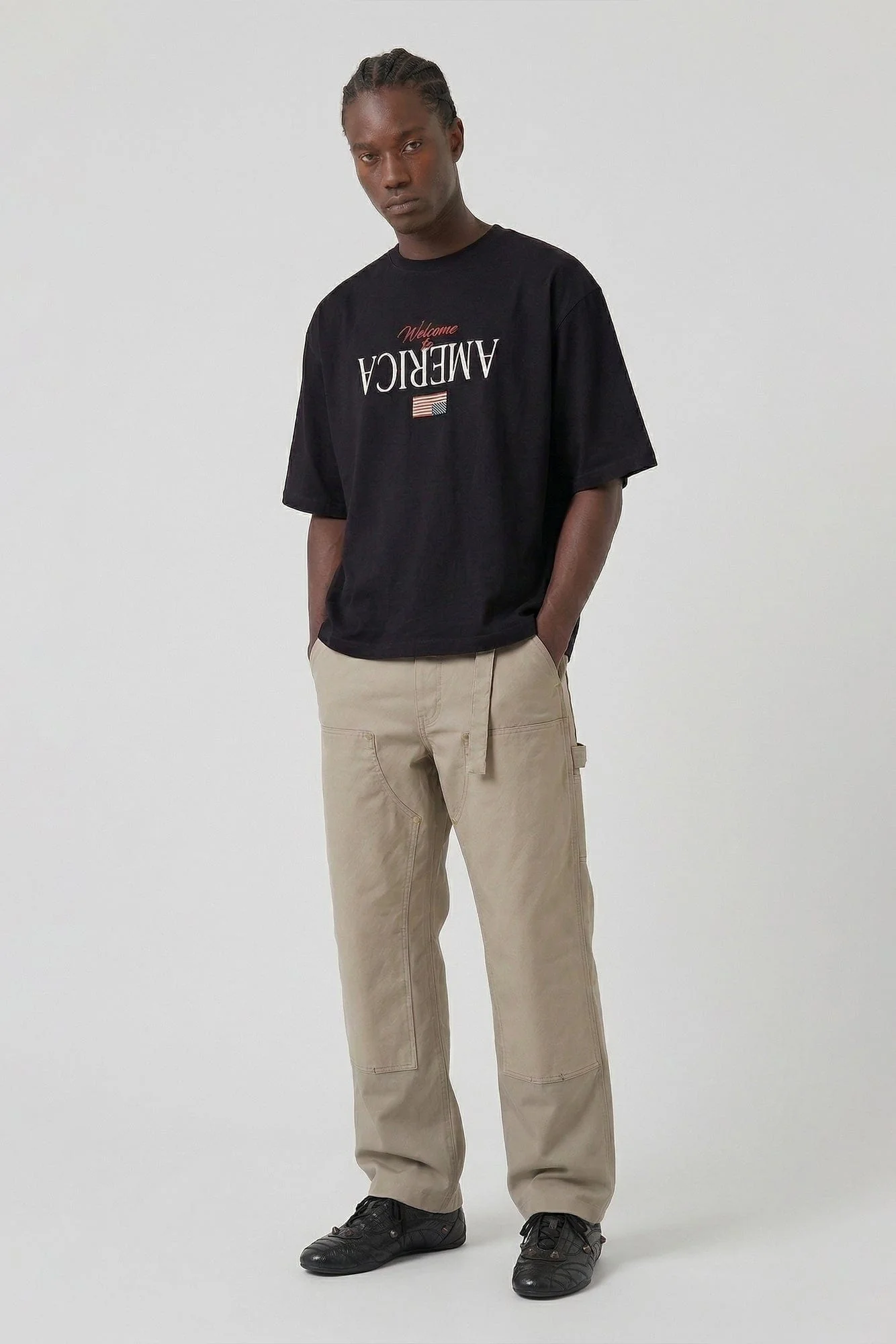 Willy Chavarria Welcome to America Buffalo Tee - Image 4