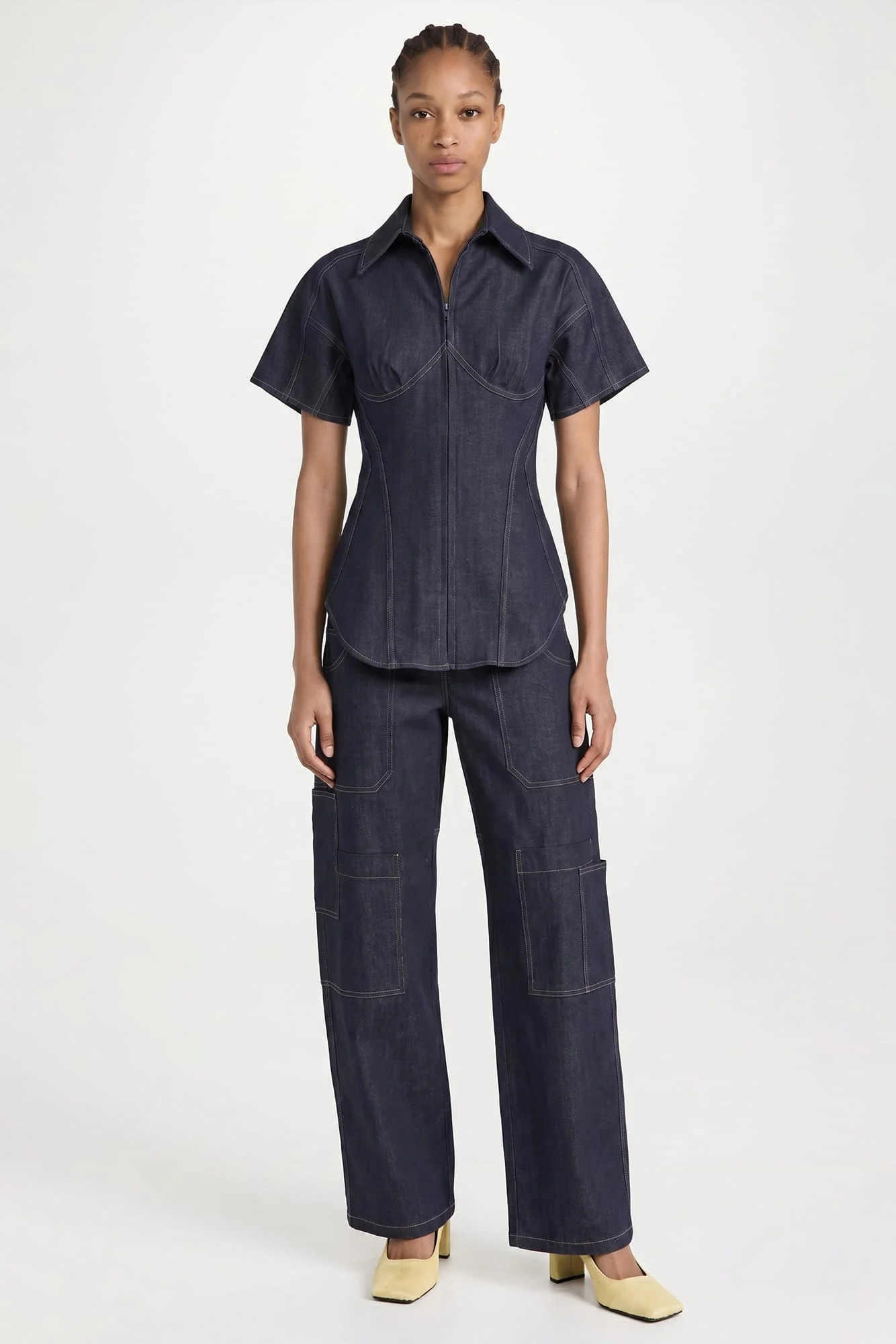 Tolu Coker Panelled Contoured Bustier Blouse SS26 - Image 4