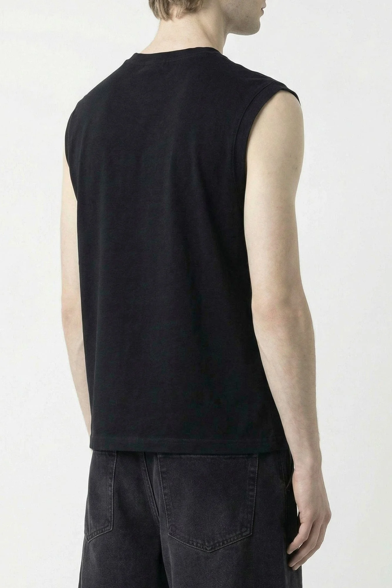 Vetements Crystal Paris Sleeveless T-Shirt in Black - Image 3