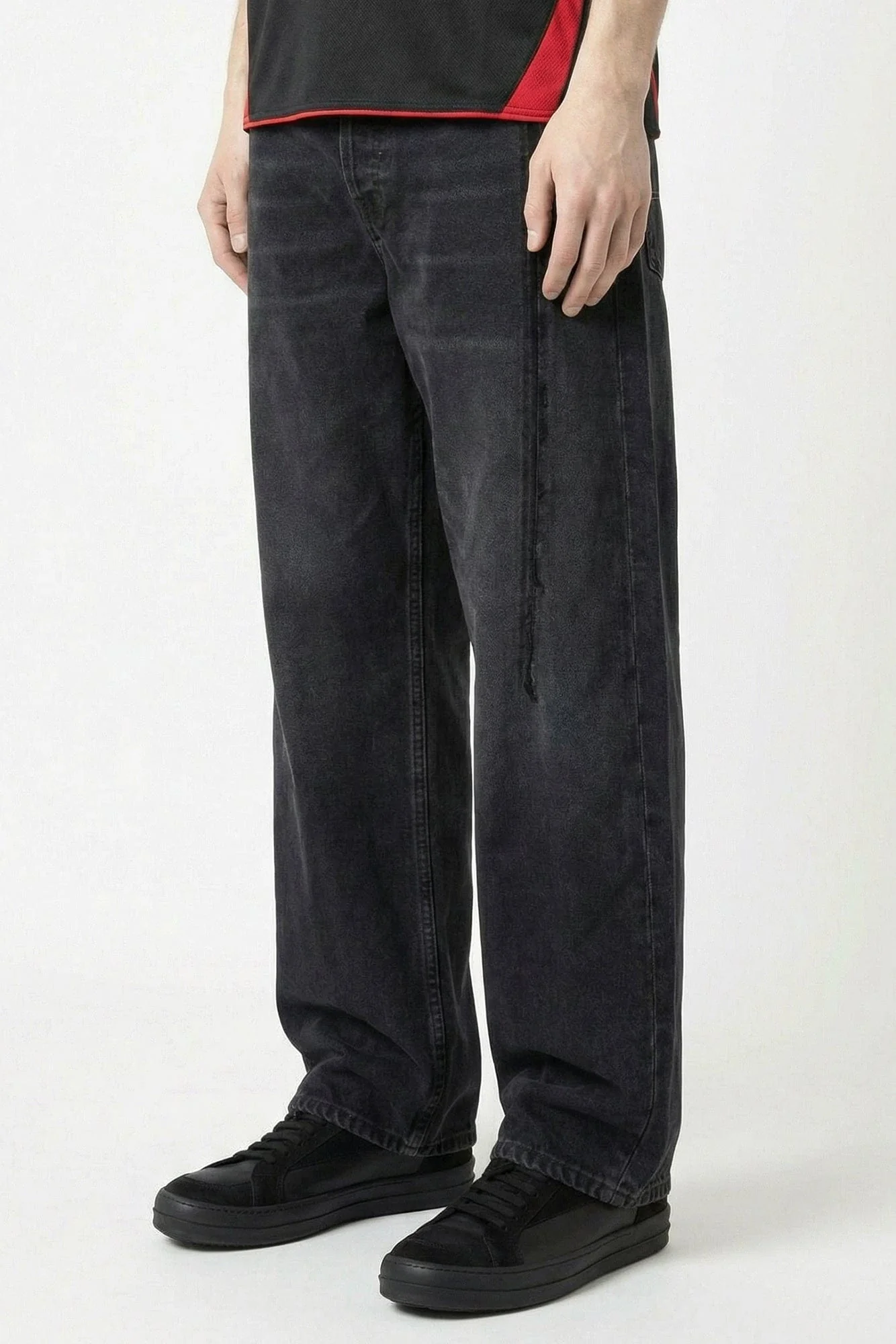 Vetements Cut Jeans in Black - Image 2