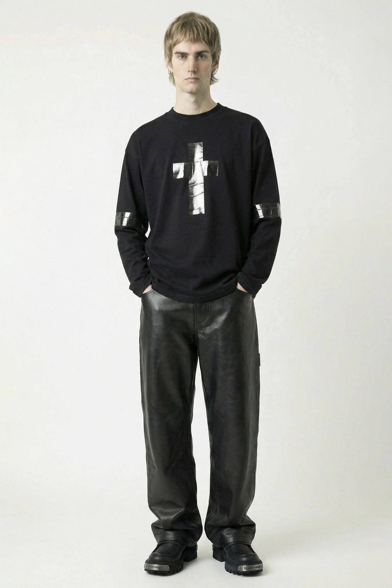 Vetements Taped Long Sleeve in Black - Image 4