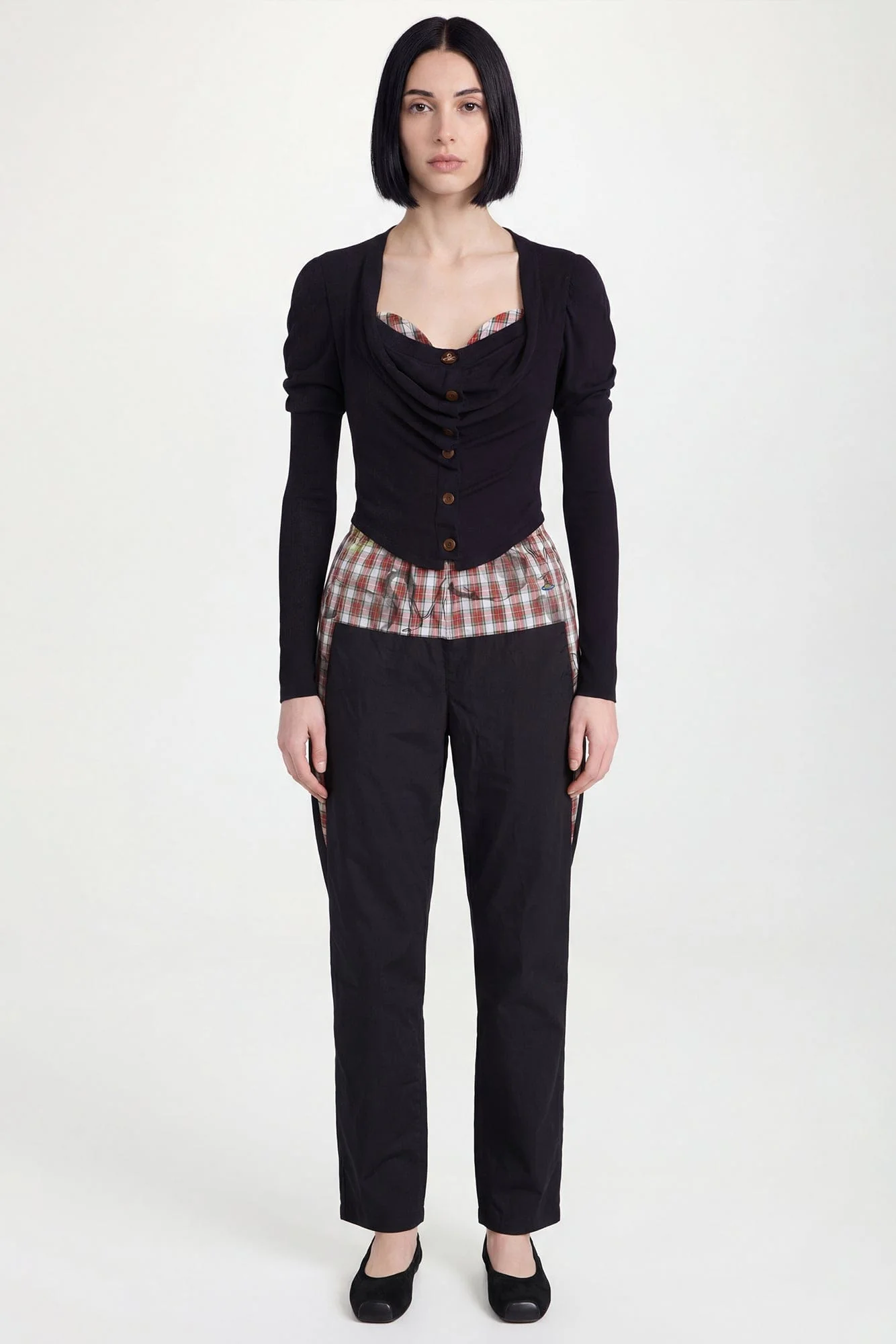 Vivienne Westwood Bea Corset Cardigan in Black - Image 4