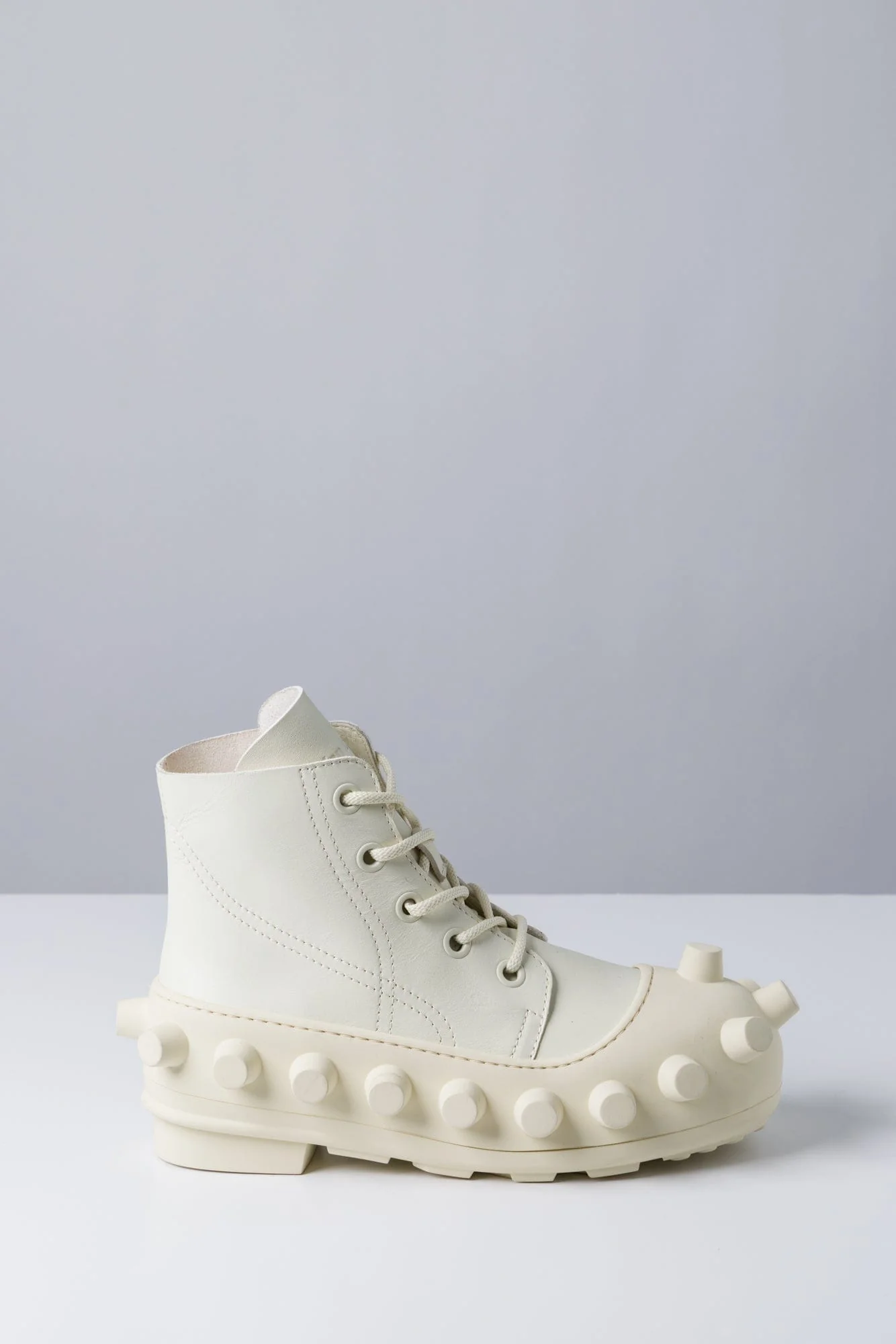Walter Van Beirendonck Mid Boom Boots in Milk
