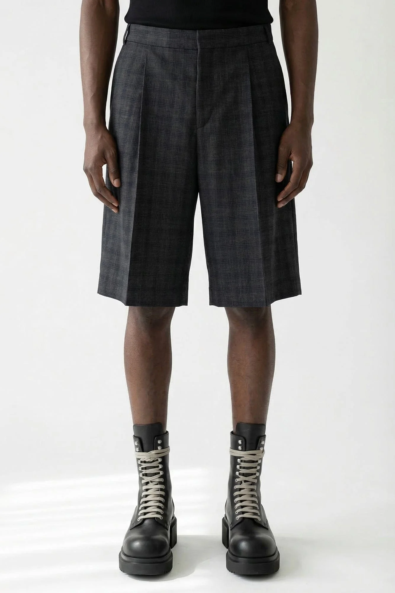 Walter Van Beirendonck Star Knee Pants in Navy Blue