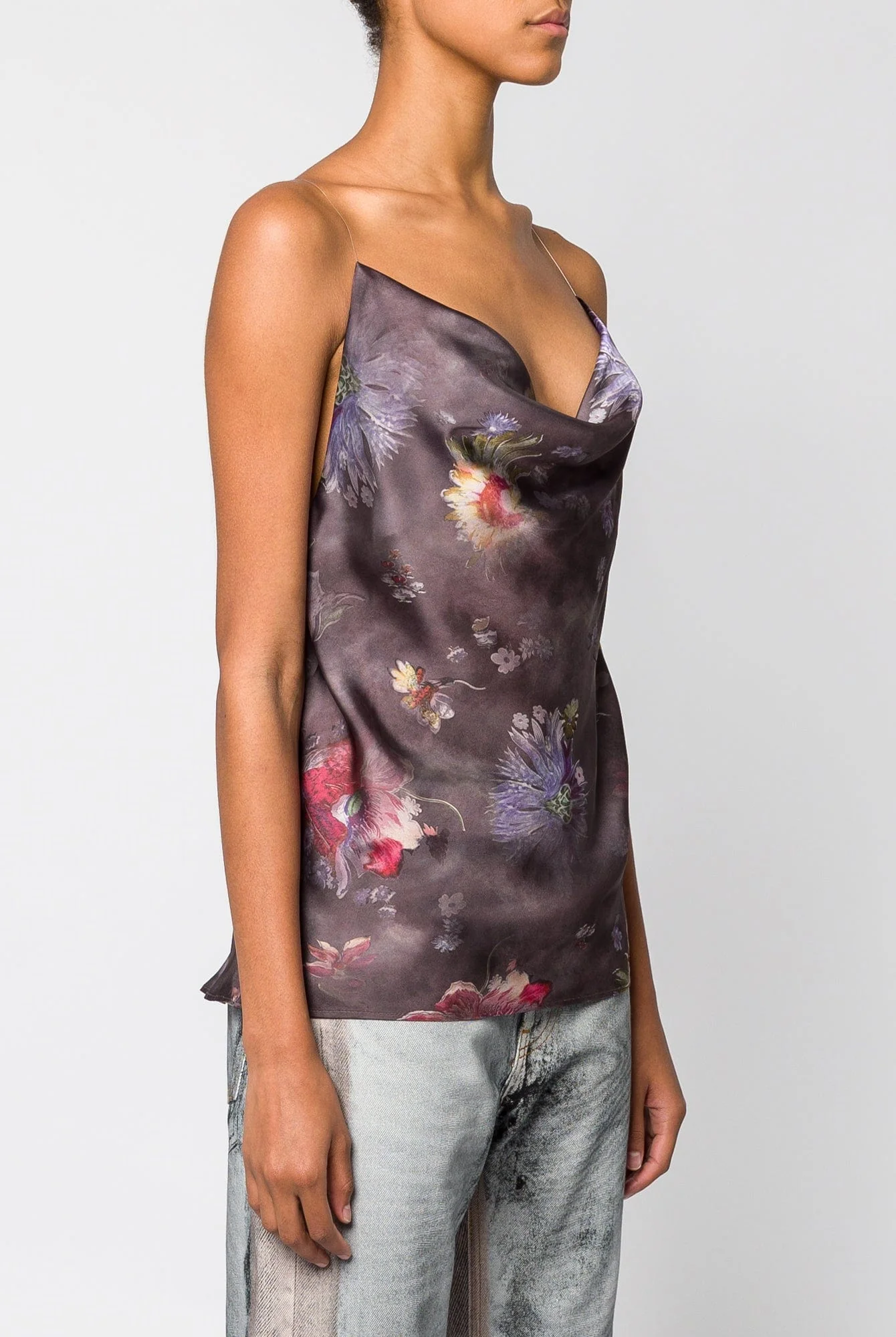 Y/Project Invisible Strap Slip Top in Grey - Image 2